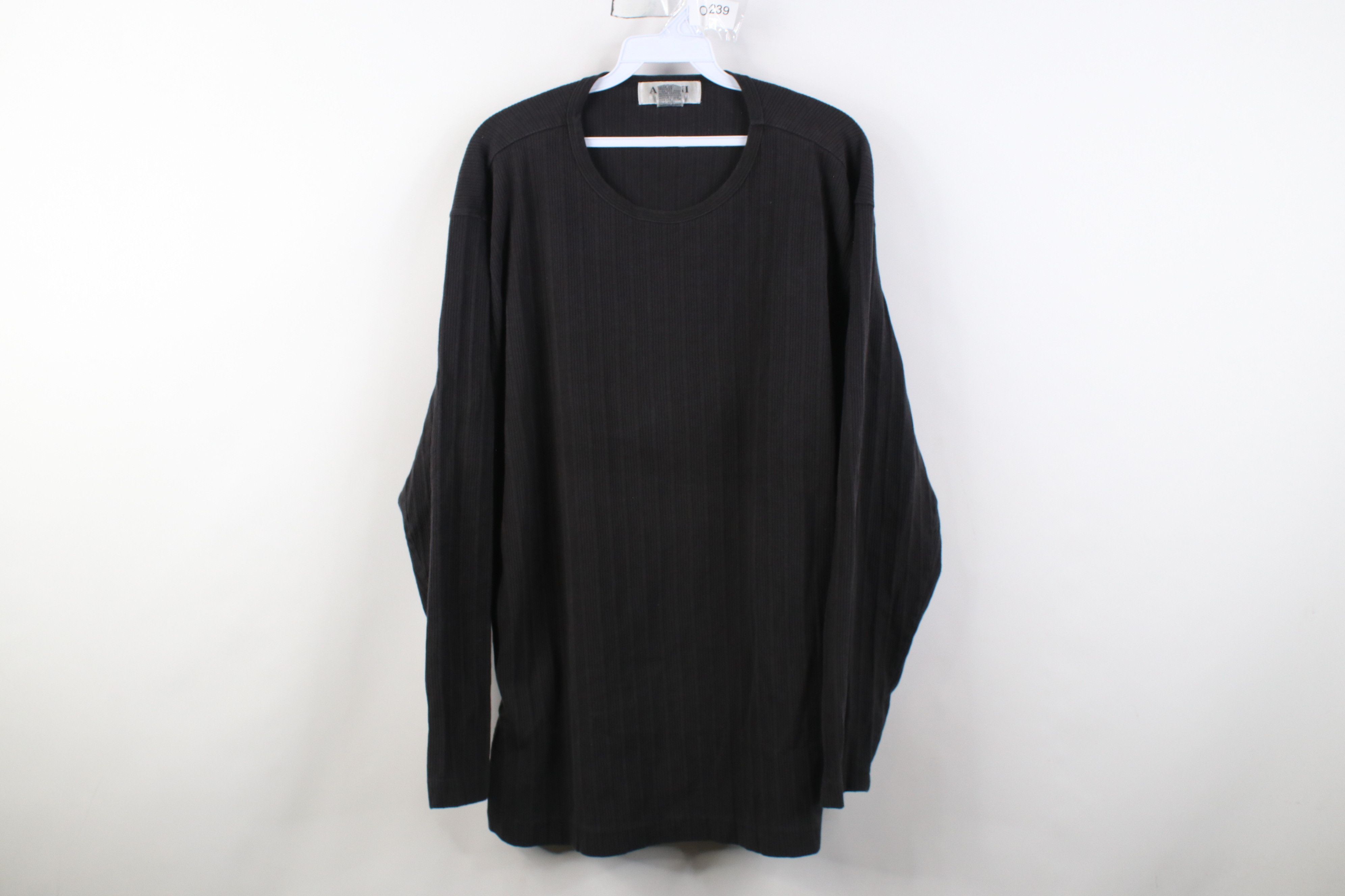 Vintage Vintage 90s Streetwear Ribbed Knit Long Sleeve T-Shirt Size US XL / EU 56 / 4 - 1 Thumbnail
