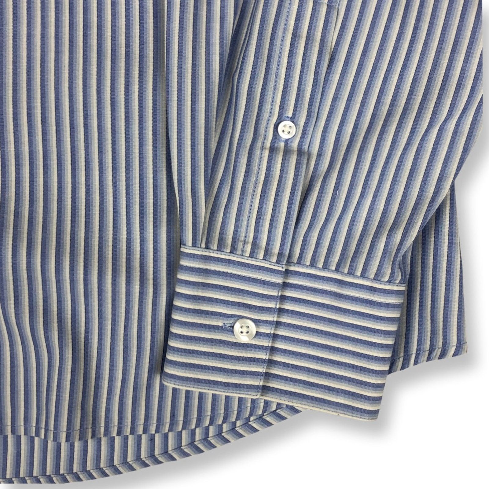 Vintage × Yves Saint Laurent Yves Saint Laurent YSL Logo Striped Shirt Size US XXL / EU 58 / 5 - 5 Thumbnail