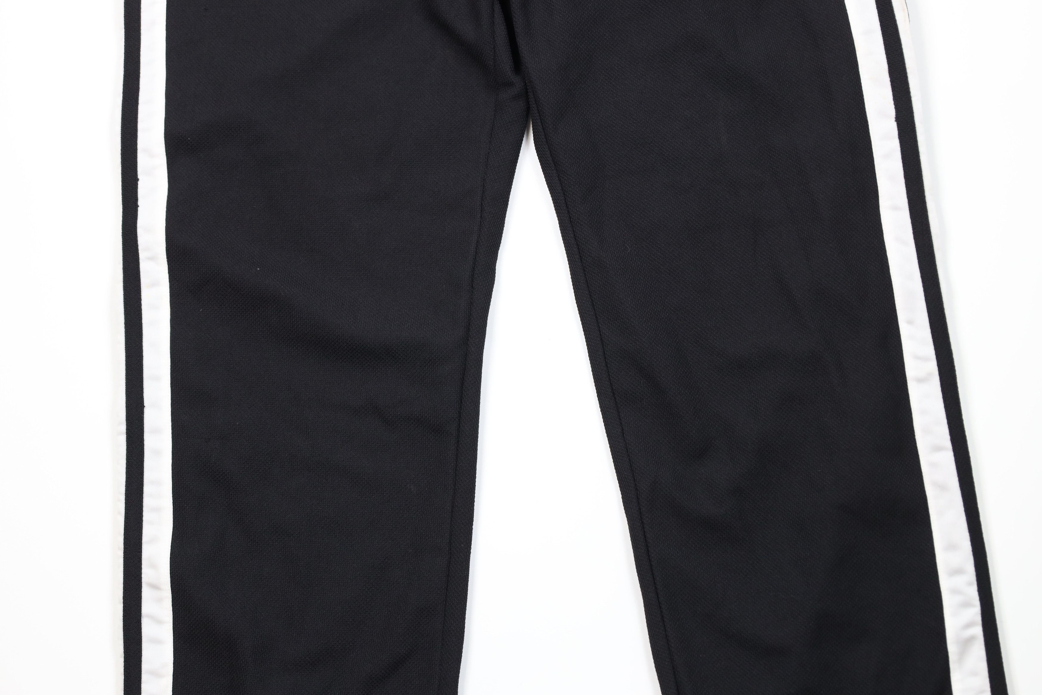 Vintage Vintage 90s Streetwear Knit Tearaway Wide Leg Pants Black Size US 38 / EU 54 - 3 Thumbnail