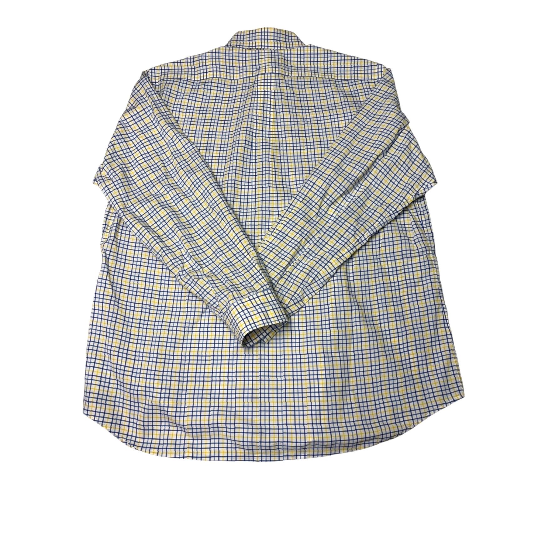 Ralph Lauren Ralph Lauren Mens Button-Down Shirt Yellow Blue Plaid Stretch Cotton L Size US L / EU 52-54 / 3 - 5 Thumbnail