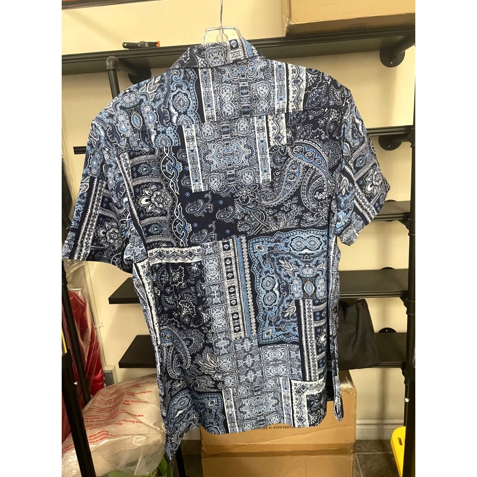 Robert Graham Robert Graham The Gotham Blue Short Sleeve Shirt Men's Medium Size US M / EU 48-50 / 2 - 5 Thumbnail