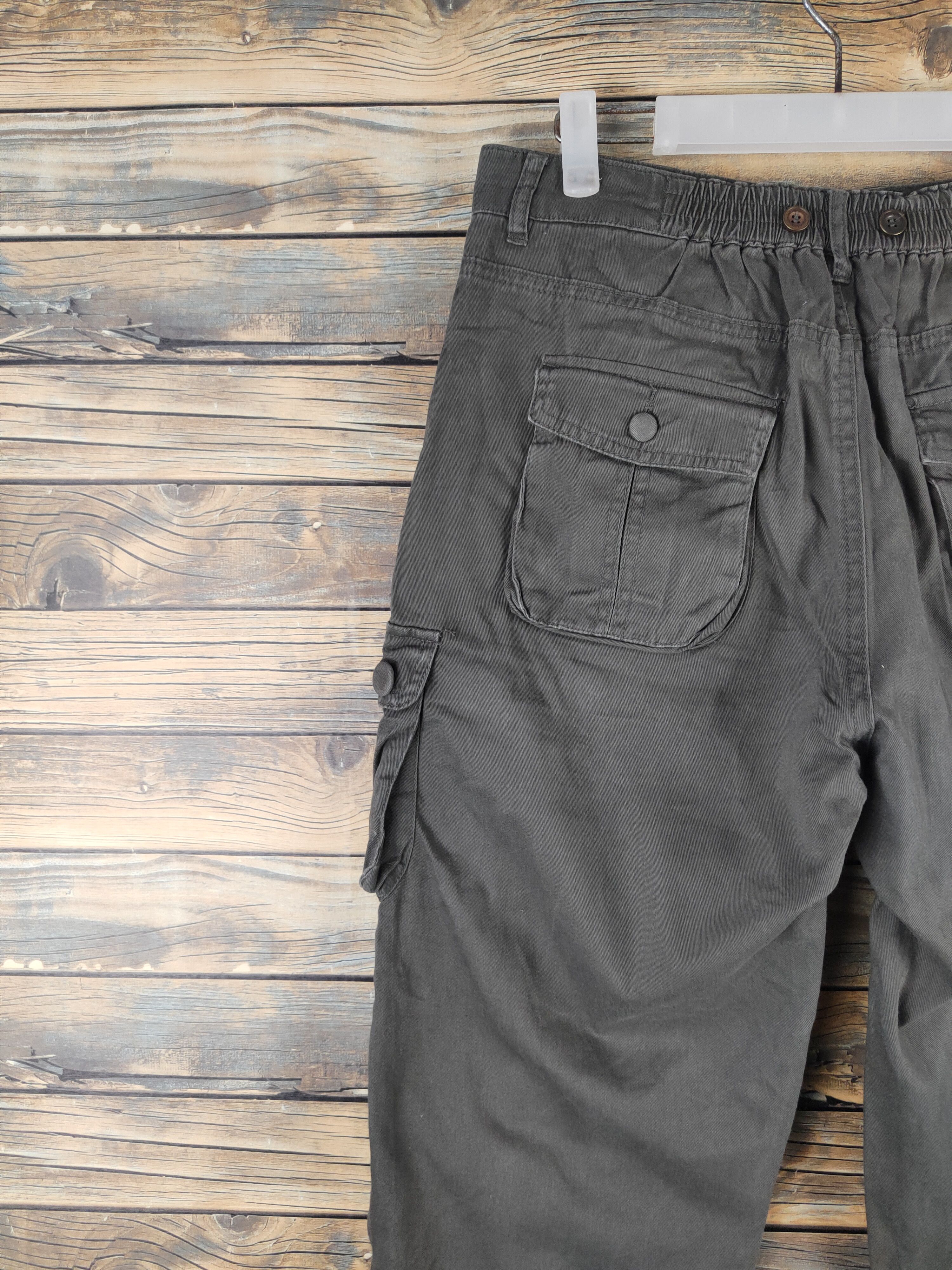 Japanese Brand DL Japanese Brand Dark Olive Multipocket Cargo Pants #2374 Size US 30 / EU 46 - 8 Thumbnail