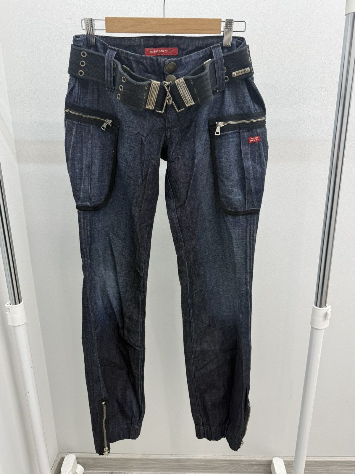 Miss Sixty Miss Sixty Cargo Y2K Jeans Size 30" / US 8 / IT 44 - 1 Thumbnail