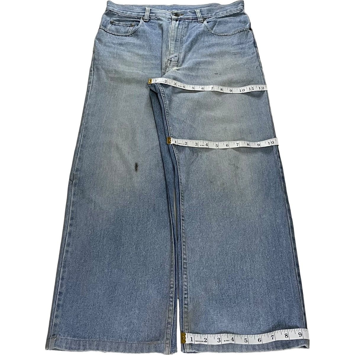 Japanese Brand SALES🔥Vintage Japanese Faded Wash Distressed Baggy Jeans Size US 33 - 13 Thumbnail