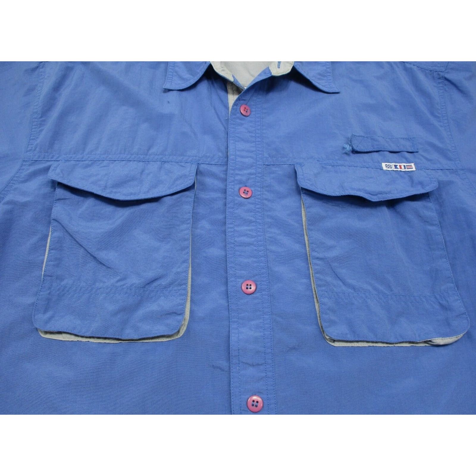 Vintage VINTAGE North Atlantic Trading Shirt Large L Button Up Outdoor 1990s Blue Mens Size US L / EU 52-54 / 3 - 5 Thumbnail