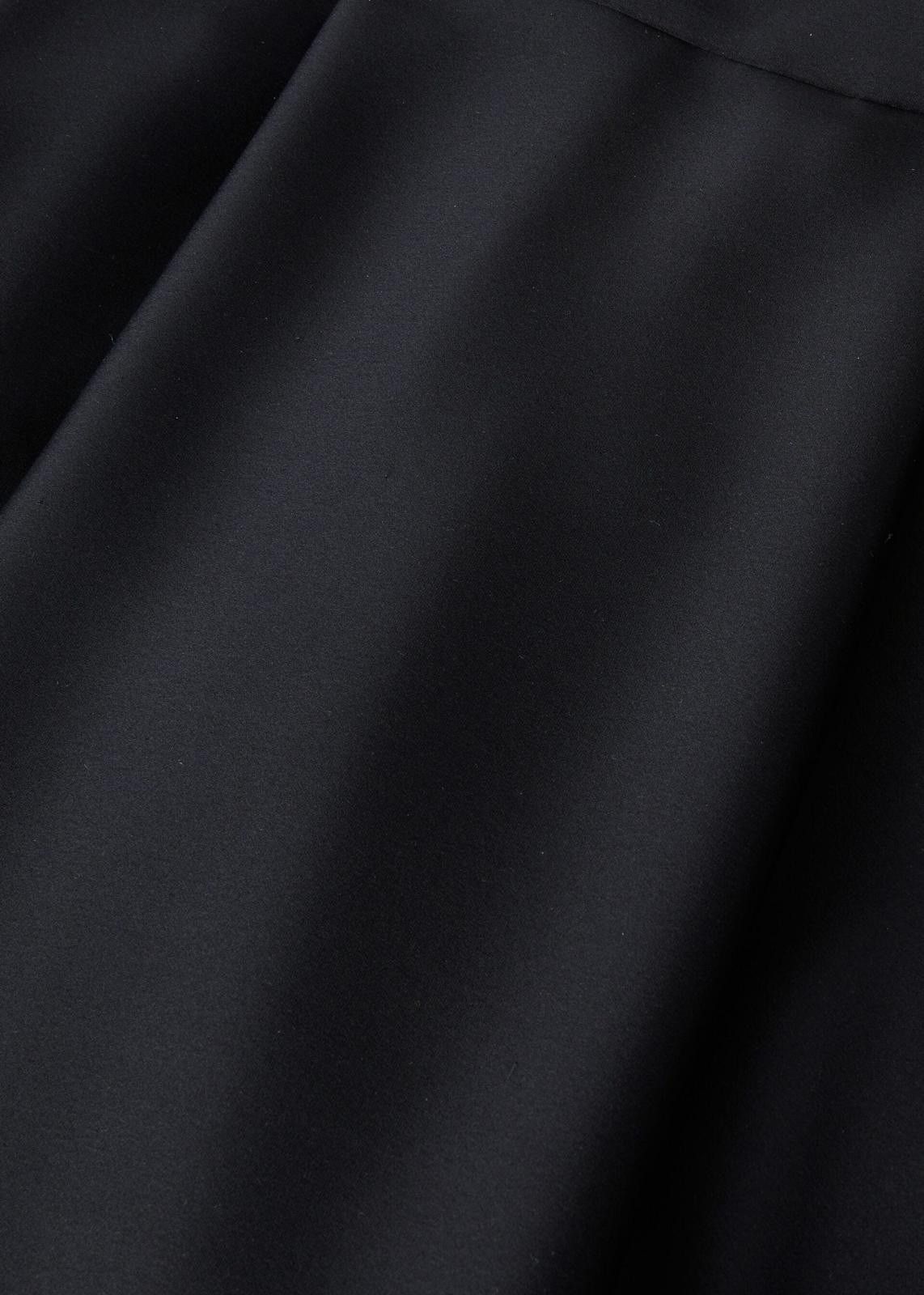 Loro Piana o1srvl11e0225 FAN8264 Satin Mireille Miel Skirt in Black Size 27" / US 4 / IT 40 - 3 Thumbnail