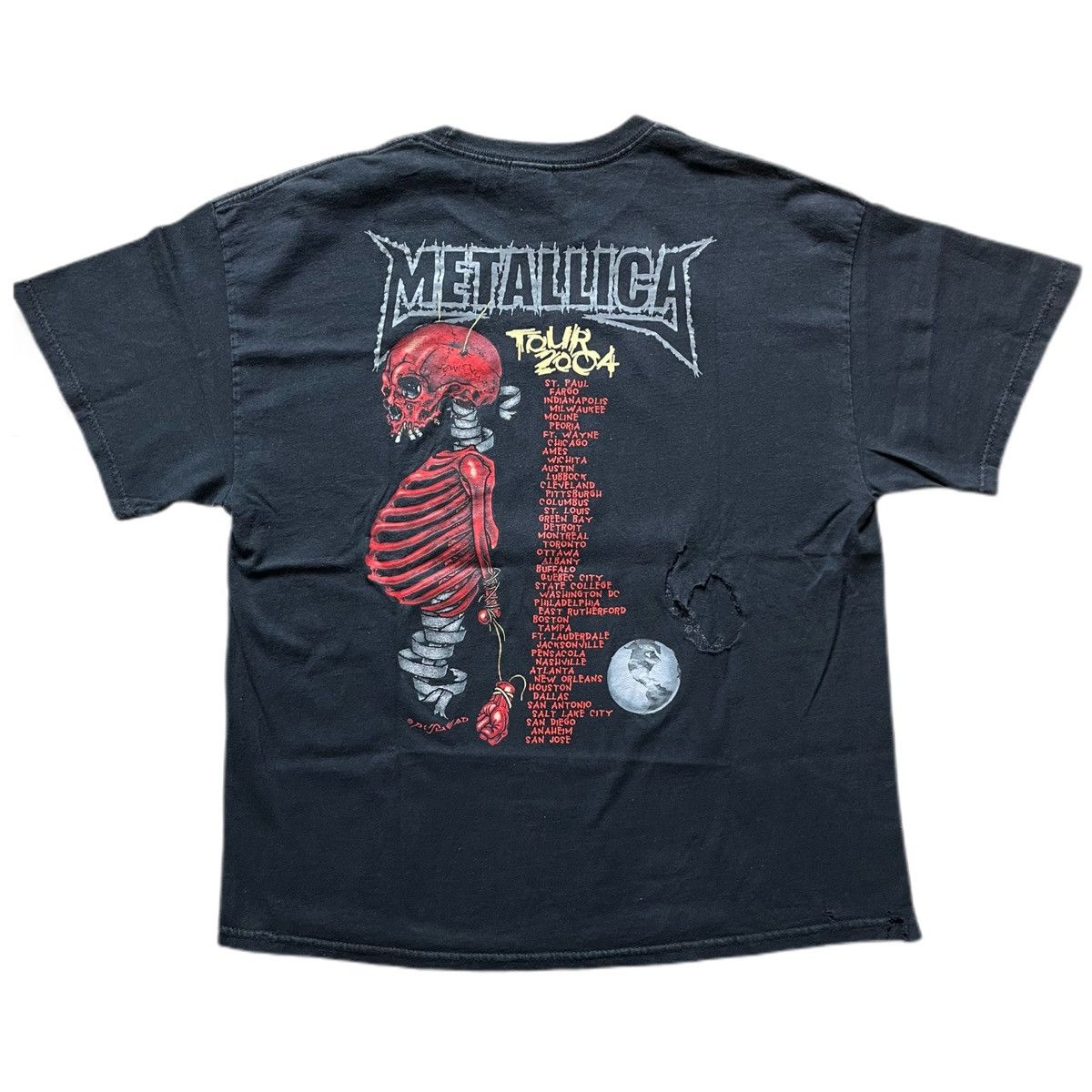Metallica METALLICA PUSHEAD MADLY IN ANGER 2004 Tee Size US XL / EU 56 / 4 - 2 Thumbnail