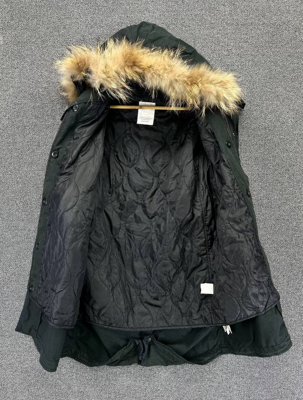 Avirex × Vintage Vintage Avirex MFG Fur Hoodie Parka Rare Jacket Size S / US 4 / IT 40 - 6 Thumbnail