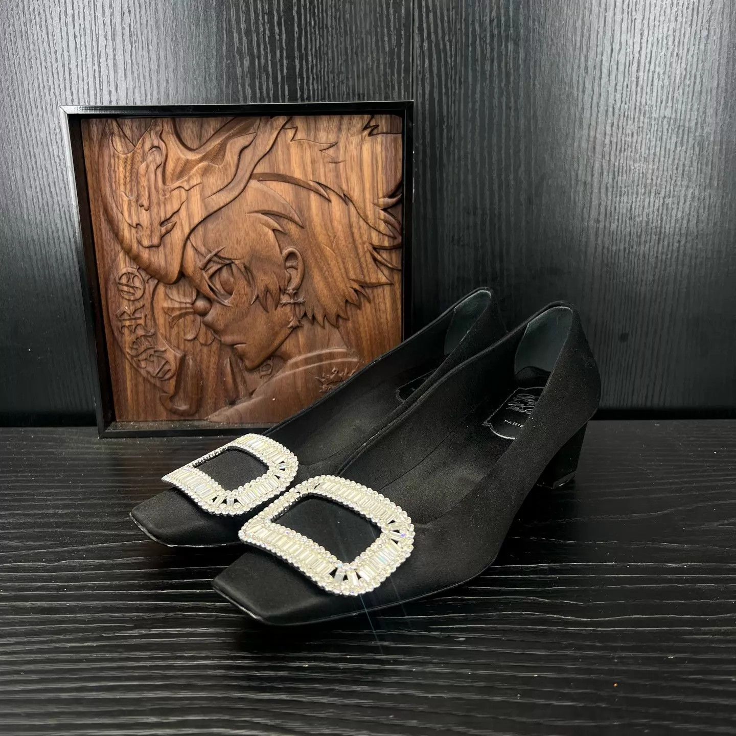Roger Vivier RV Block Crystal Heels 36 Near New With Box Size US 5.5 / IT 35.5 - 1 Thumbnail