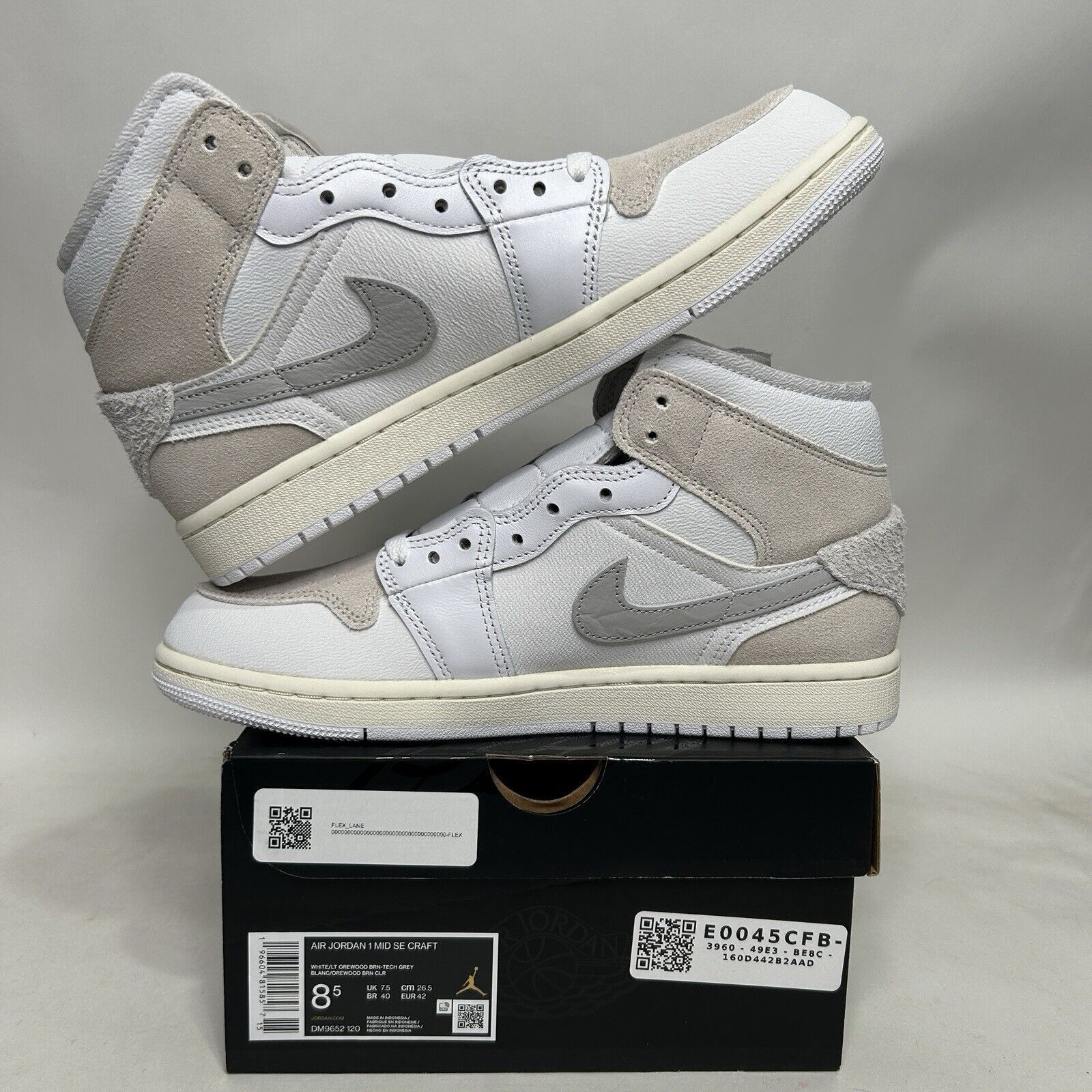 Jordan Brand Nike Air Jordan 1 Mid SE Craft “Orewood Tech Gray” 2024 Size US 8.5 / EU 41-42 - 3 Thumbnail
