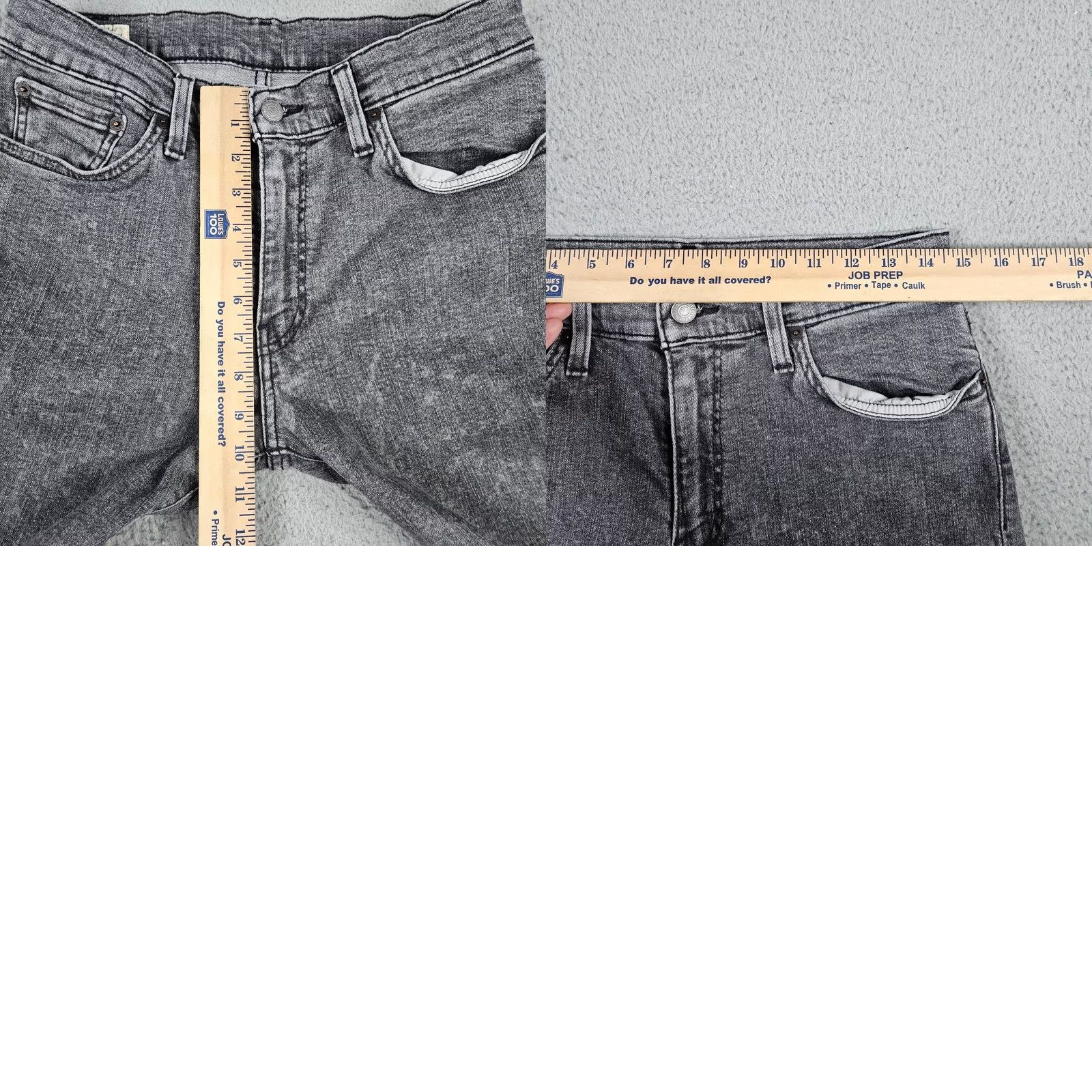 Levi's Levi’s Jeans Men’s Dark Gray Straight Leg Five Pockets Casual Size W32 Regular Size 24" / US 00 / IT 34 - 9 Thumbnail