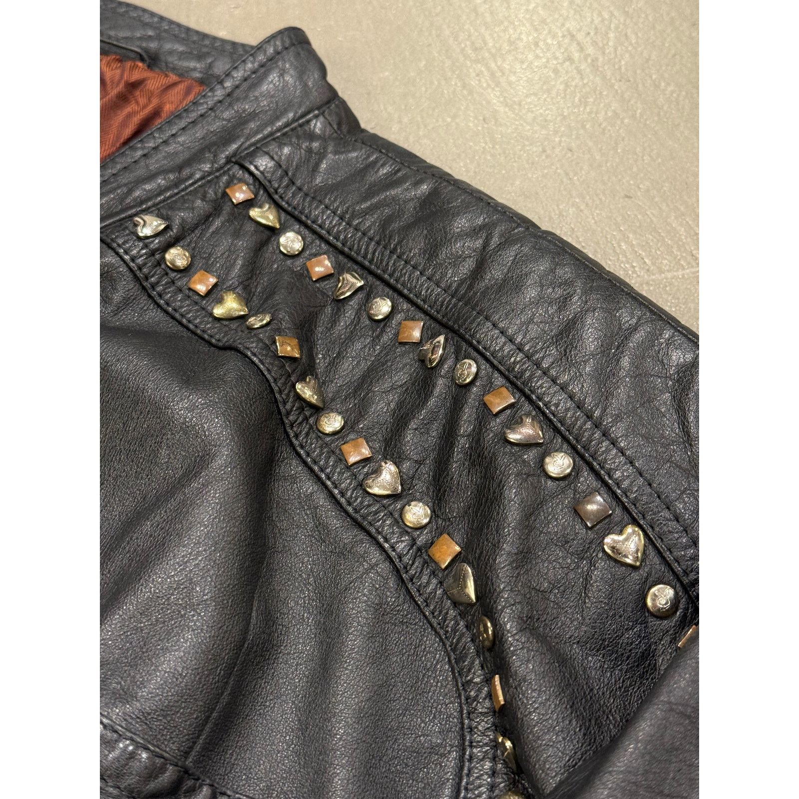 Versace 1990s GIANNI Versace "Playboy" studded leather bomber jacket Size M / US 6-8 / IT 42-44 - 5 Thumbnail