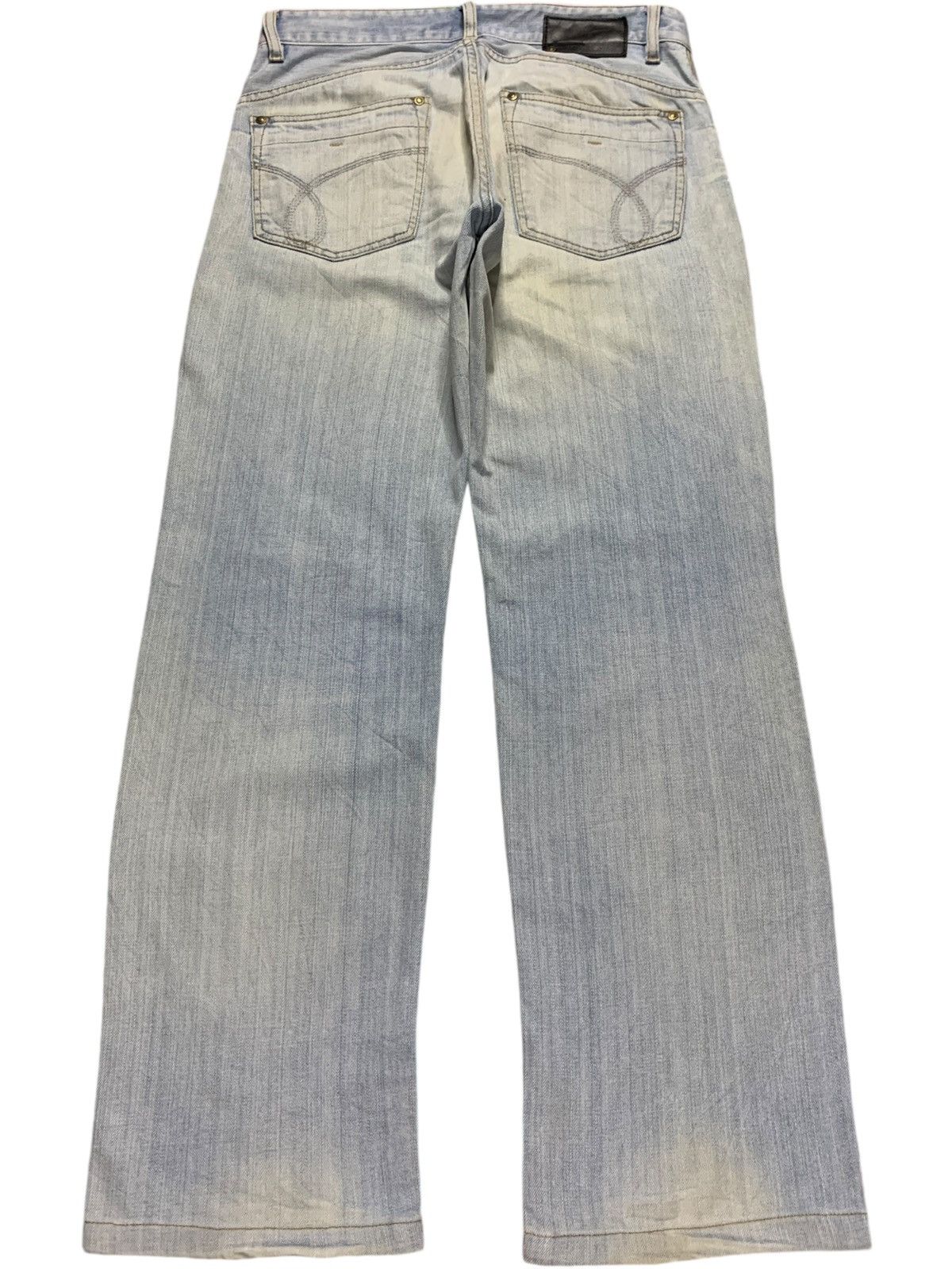 Calvin Klein SALES🔥Vintage Calvin Klein Light Wash Distress Loose Jeans Size US 31 - 2 Thumbnail