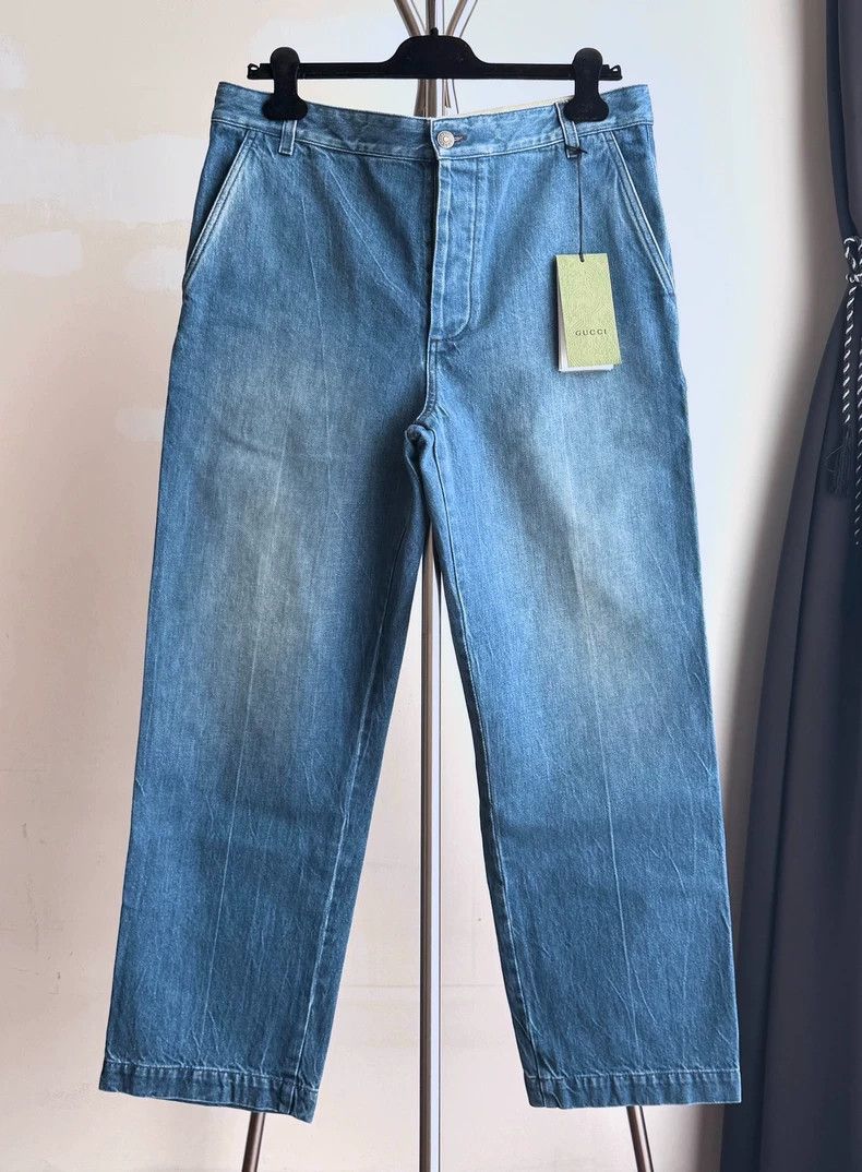 Gucci Gucci23SS Spring and Summer Show Designer Silhouette Straig Size US 34 / EU 50 - 1 Thumbnail