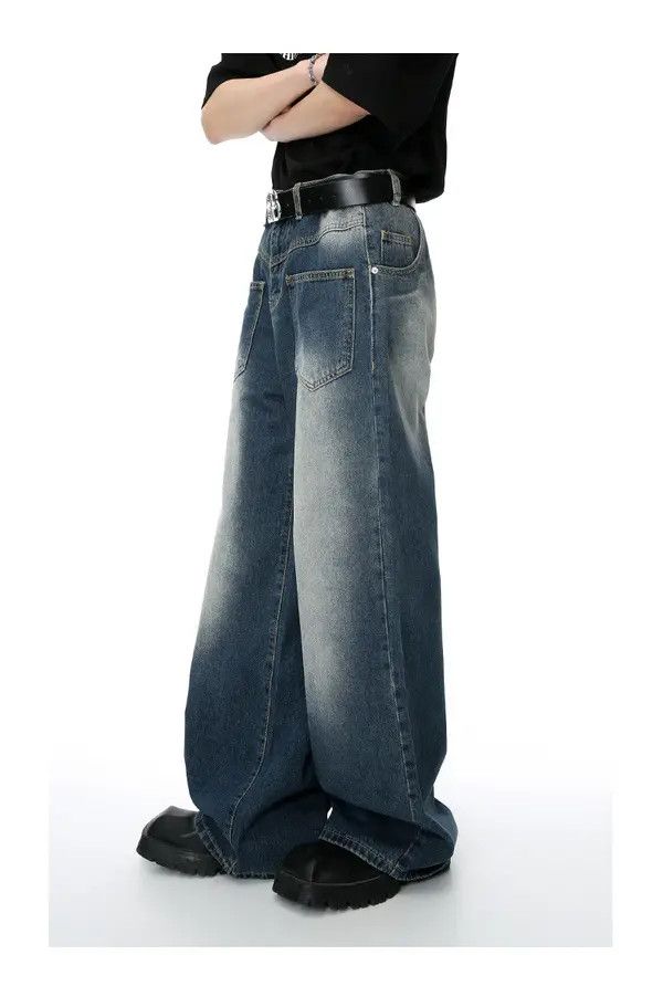 Japanese Brand Noriyo x naga Men's vintage wide-leg washed jeans Size US 32 / EU 48 - 4 Thumbnail