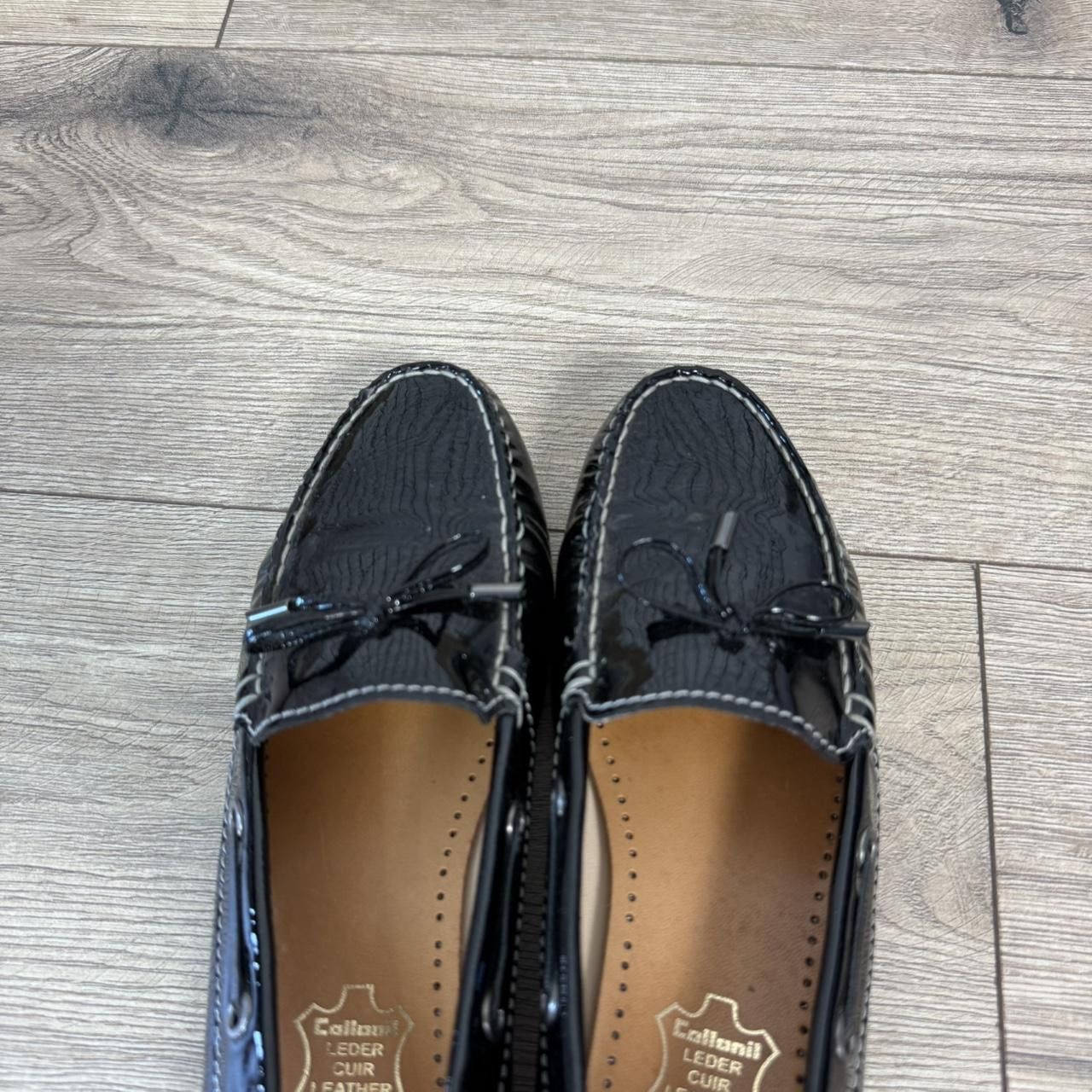 Vintage patent leather driving loafers womans black Size US 7 / IT 37 - 4 Thumbnail