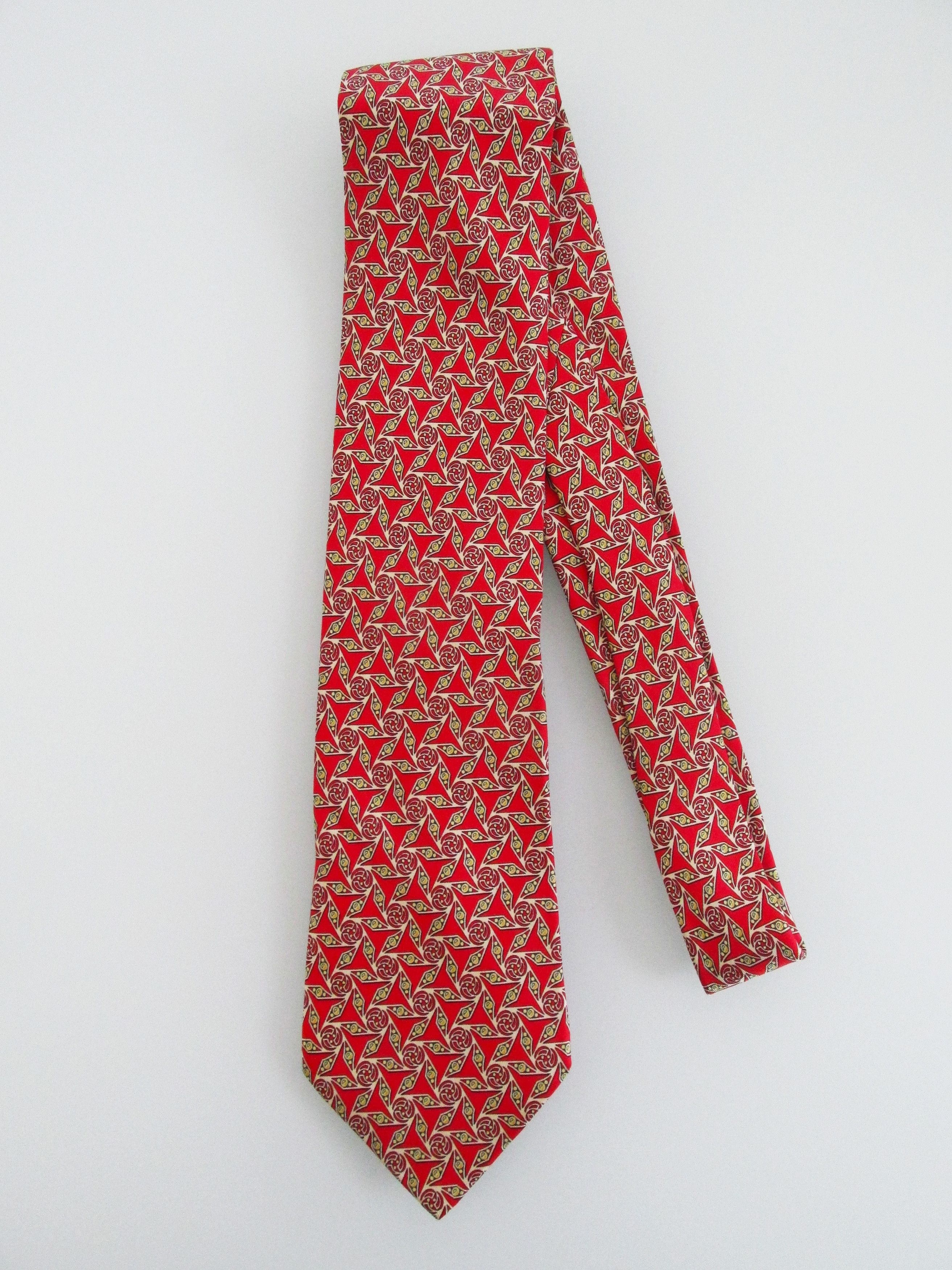 Hermes Hermes Vintage Men's Silk Tie Size ONE SIZE - 1 Thumbnail