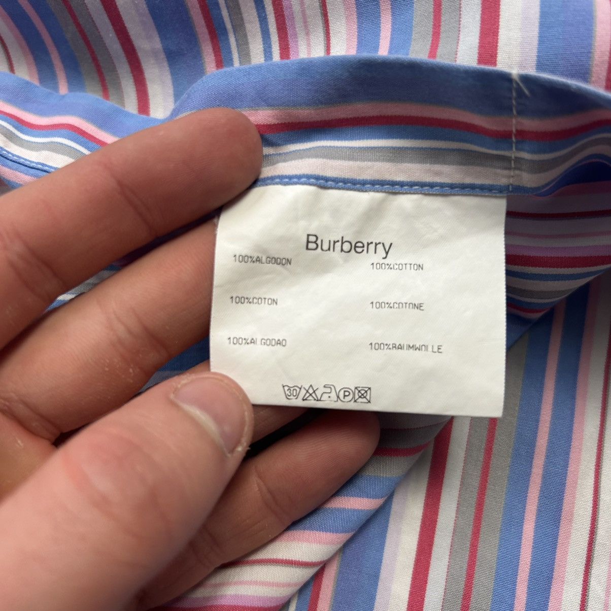Burberry Luxury Burberry Small logo Multicolor designer button shirt Size US XL / EU 56 / 4 - 10 Thumbnail
