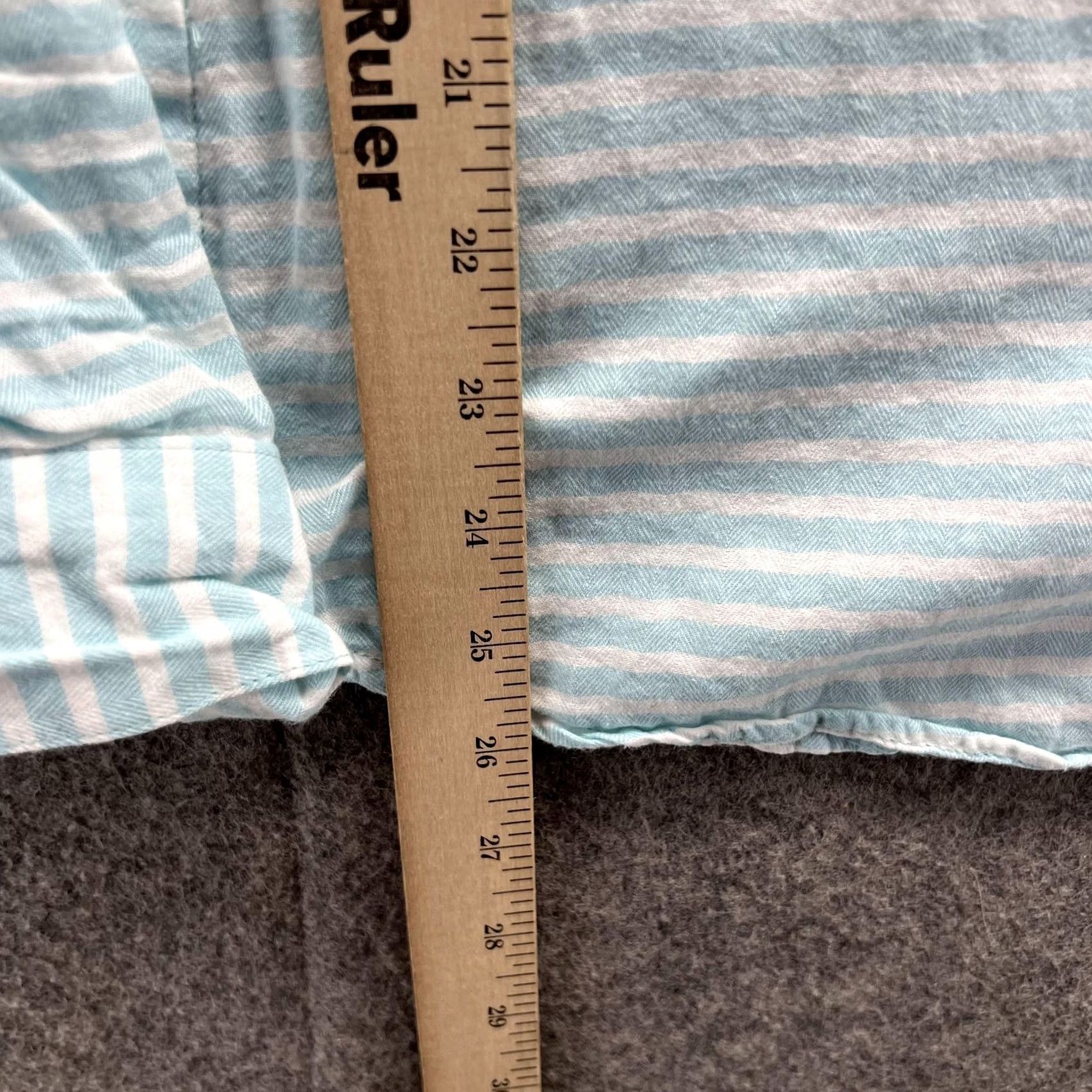 Vintage Columbia Shirt Women Medium Blue Striped Button-Down Casual Preppy Size M / US 6-8 / IT 42-44 - 7 Thumbnail