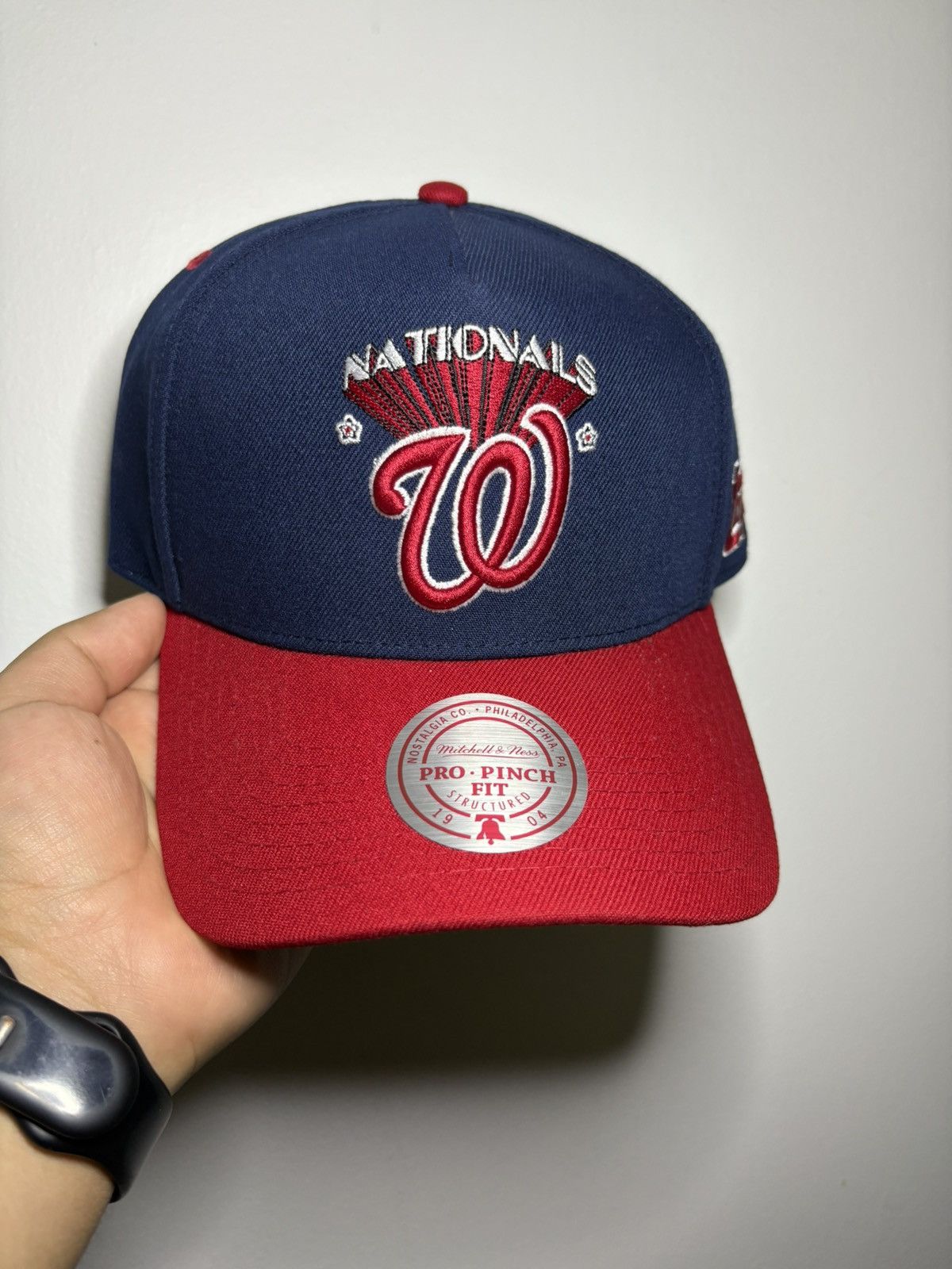 Mitchell & Ness Brand New Washington Nationals Snapback Topps Collab Size ONE SIZE - 1 Thumbnail