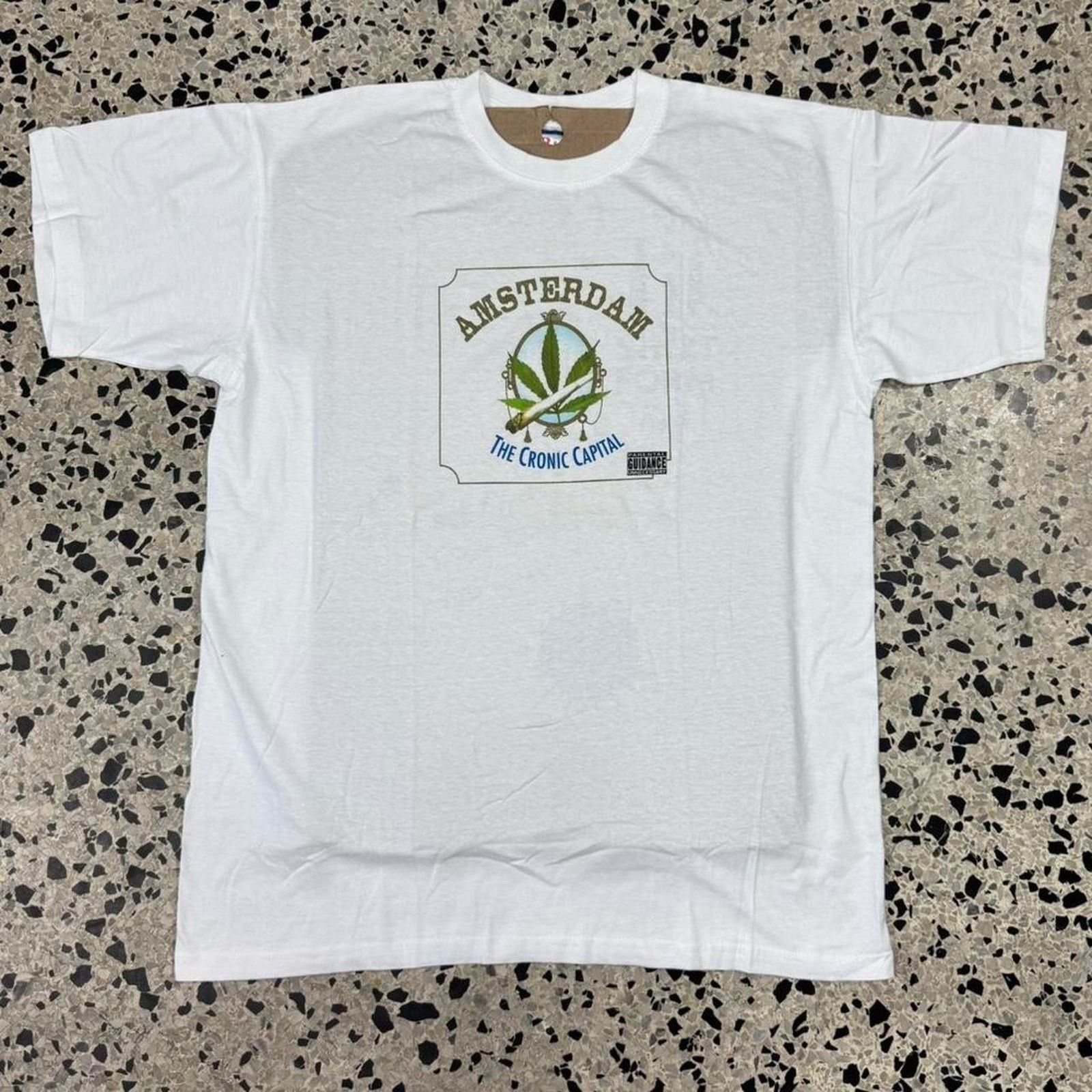 Fruit Of The Loom × Other × Vintage VINTAGE Y2K BNWOT AMSTERDAM THE CHRONIC CAPITAL TOURIST TEE: Size US L / EU 52-54 / 3 - 1 Thumbnail