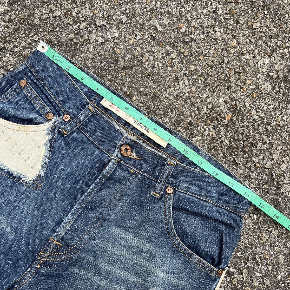 Zara Flared Zara Blue Jeans Patches Denim Boot Cut Japanese Style Size US 28 / EU 44 - 6 Thumbnail