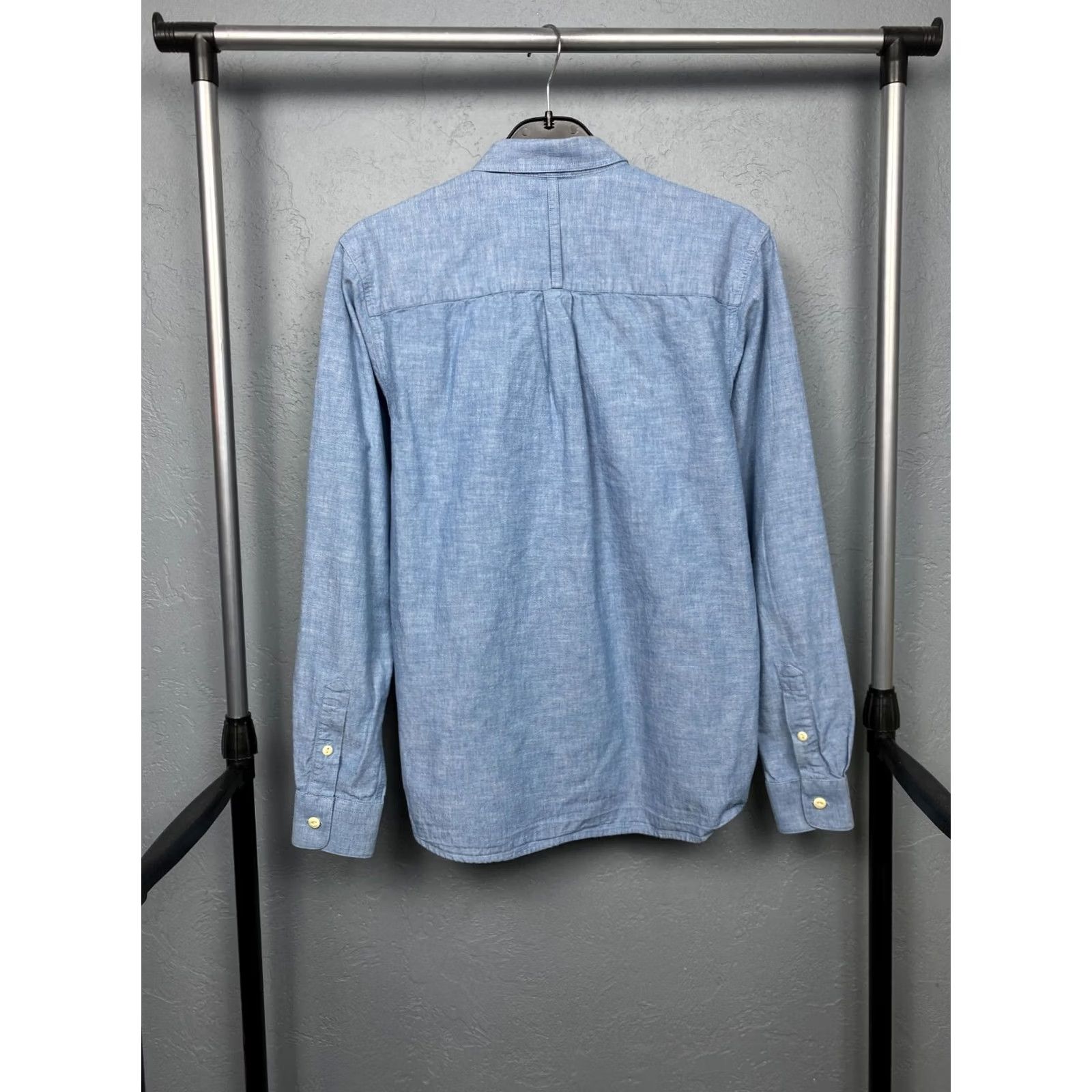 Fred Perry Fred Perry Mens Shirt Long Sleeve Button-Up Blue Cotton Size S Regular Adult Mens Size US S / EU 44-46 / 1 - 7 Thumbnail