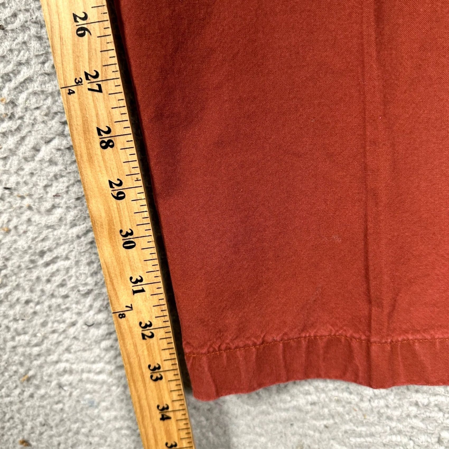 Vintage L.L. Bean Pants Mens 37X34 Rust Orange Chino Khakis Straight Pocket Casual Shirt? Size US 37 - 5 Thumbnail