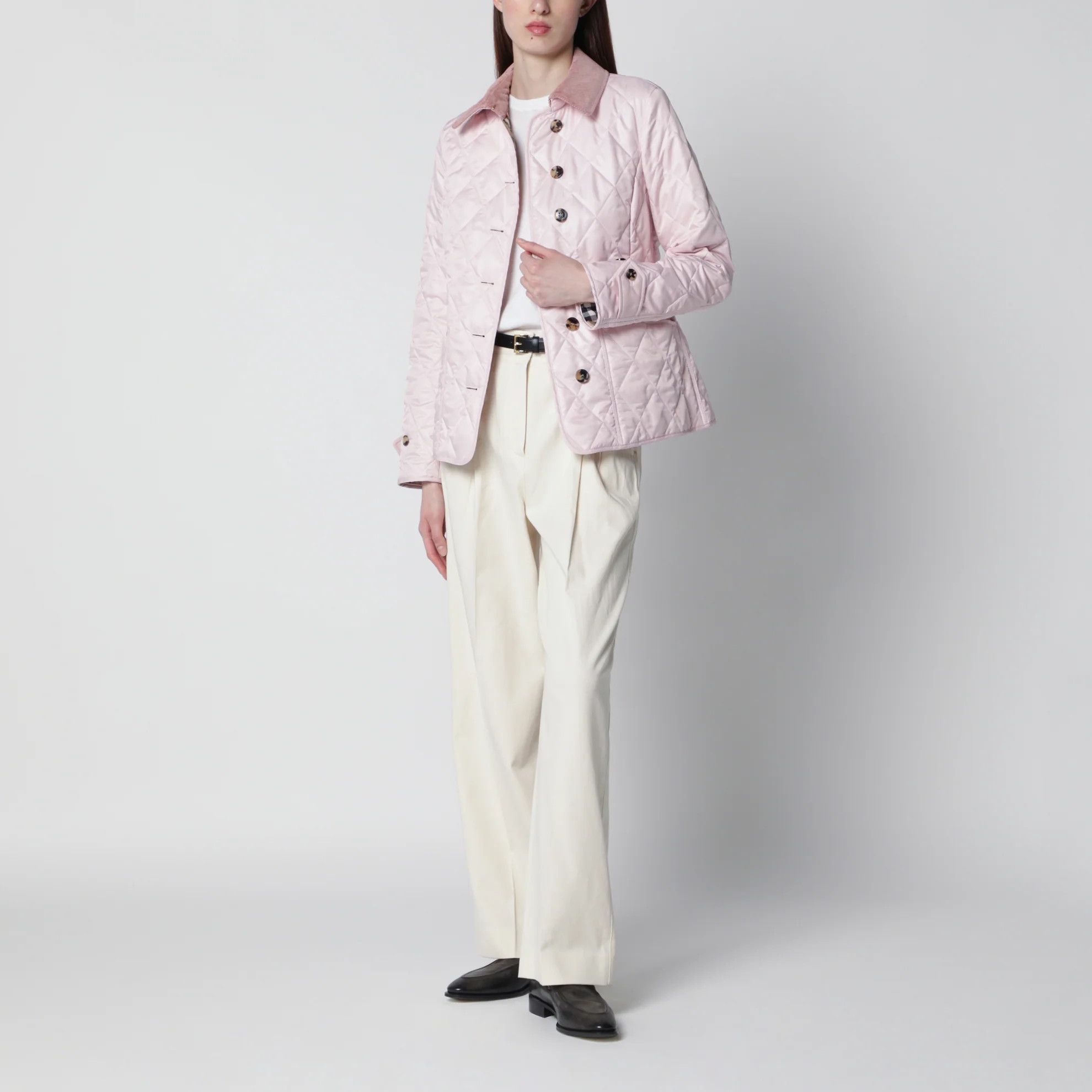 Burberry o1d2blof0426 Quilted Jacket in Pink Size M / US 6-8 / IT 42-44 - 2 Thumbnail