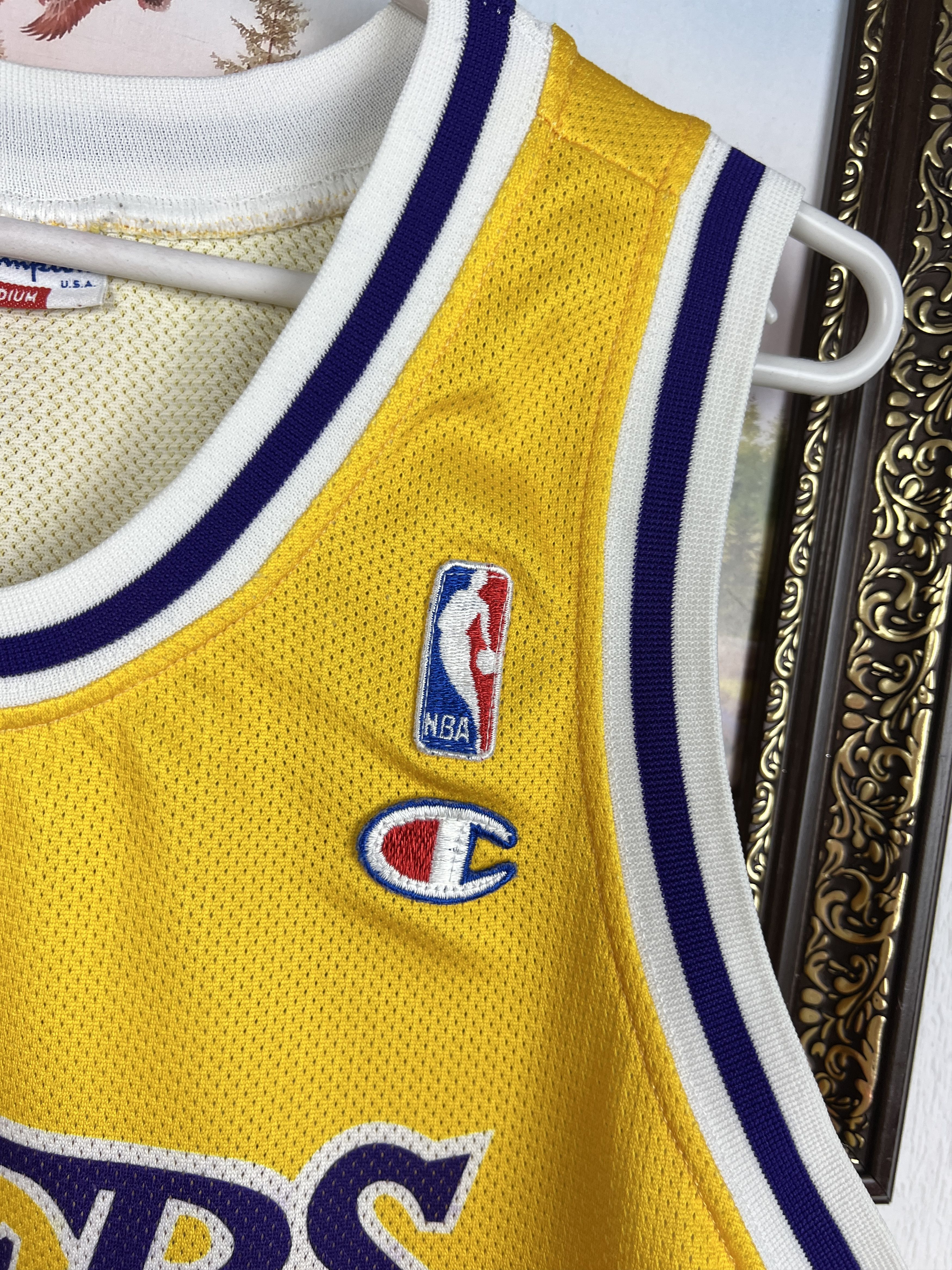 Champion Vintage 90's Los Angeles Lakers NBA Jersey Shirt Trikot Size US M / EU 48-50 / 2 - 5 Thumbnail
