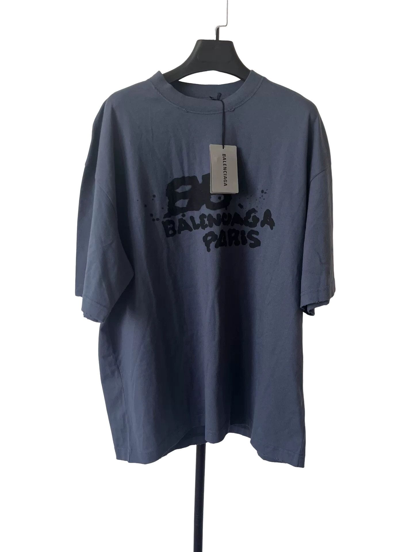 Balenciaga Balenciaga Hand Drawn BB Icon T-Shirt L Size US L / EU 52-54 / 3 - 1 Thumbnail