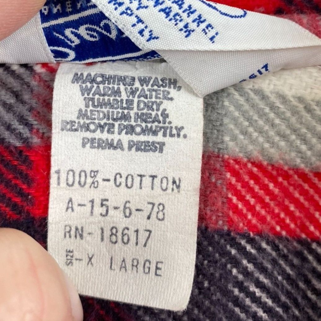 Vintage Prest-Rite Men's Flannel Shacket XL Plaid 100% Cotton Vintag Size US XL / EU 56 / 4 - 8 Thumbnail