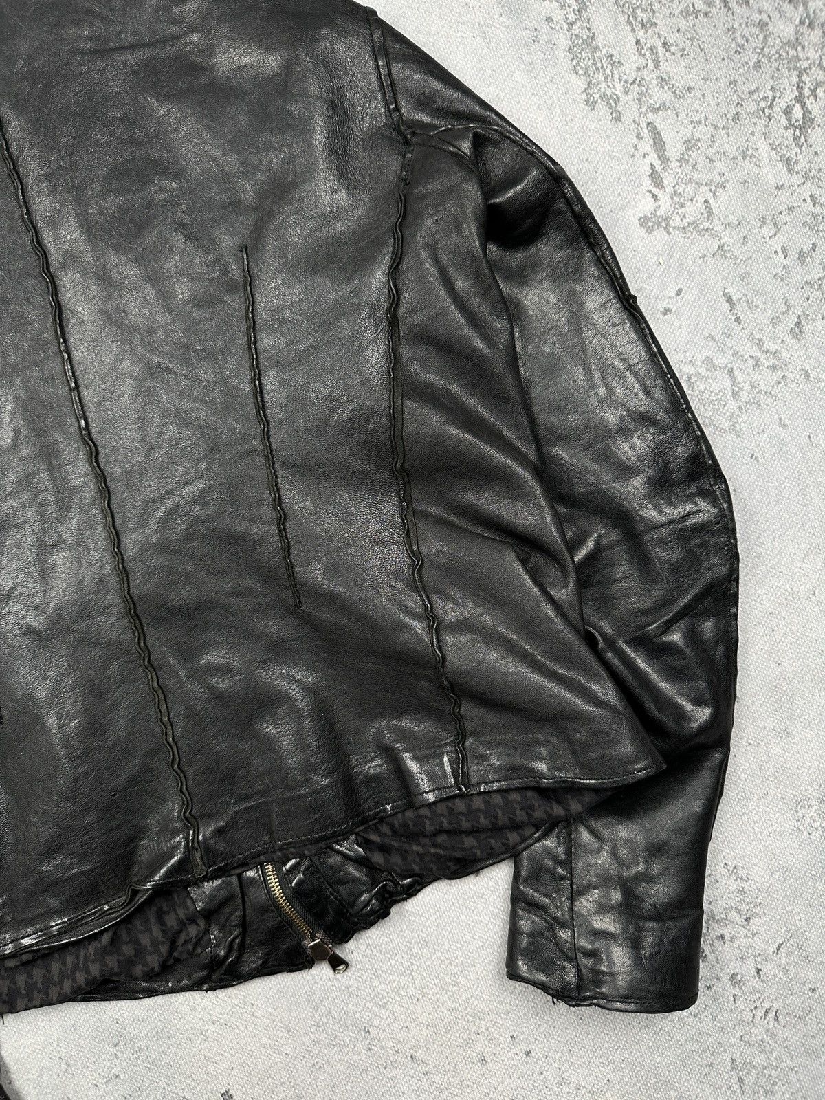 Imperial Imperial Vintage Black Leather Jacket Made in Italy Archive Size L / US 10 / IT 46 - 11 Thumbnail