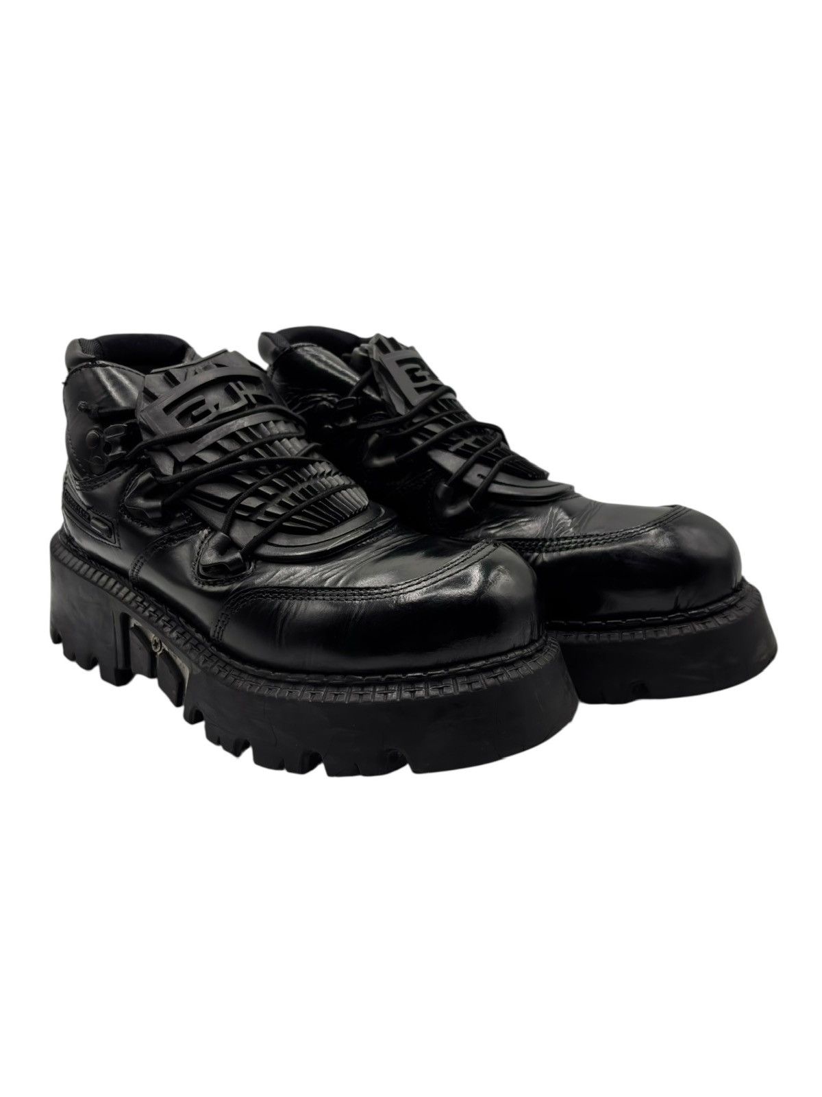 Vintage Gordon Jack black platform boots Size 39