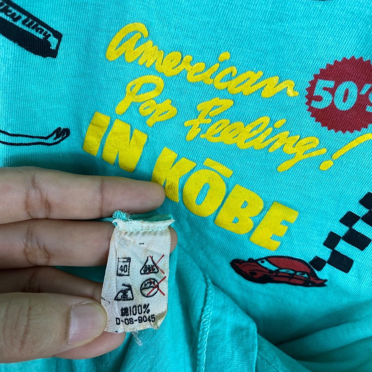 Vintage Vintage 80's American Pop Feeling In Kobe Graphic Tee Shirt Size US M / EU 48-50 / 2 - 6 Thumbnail