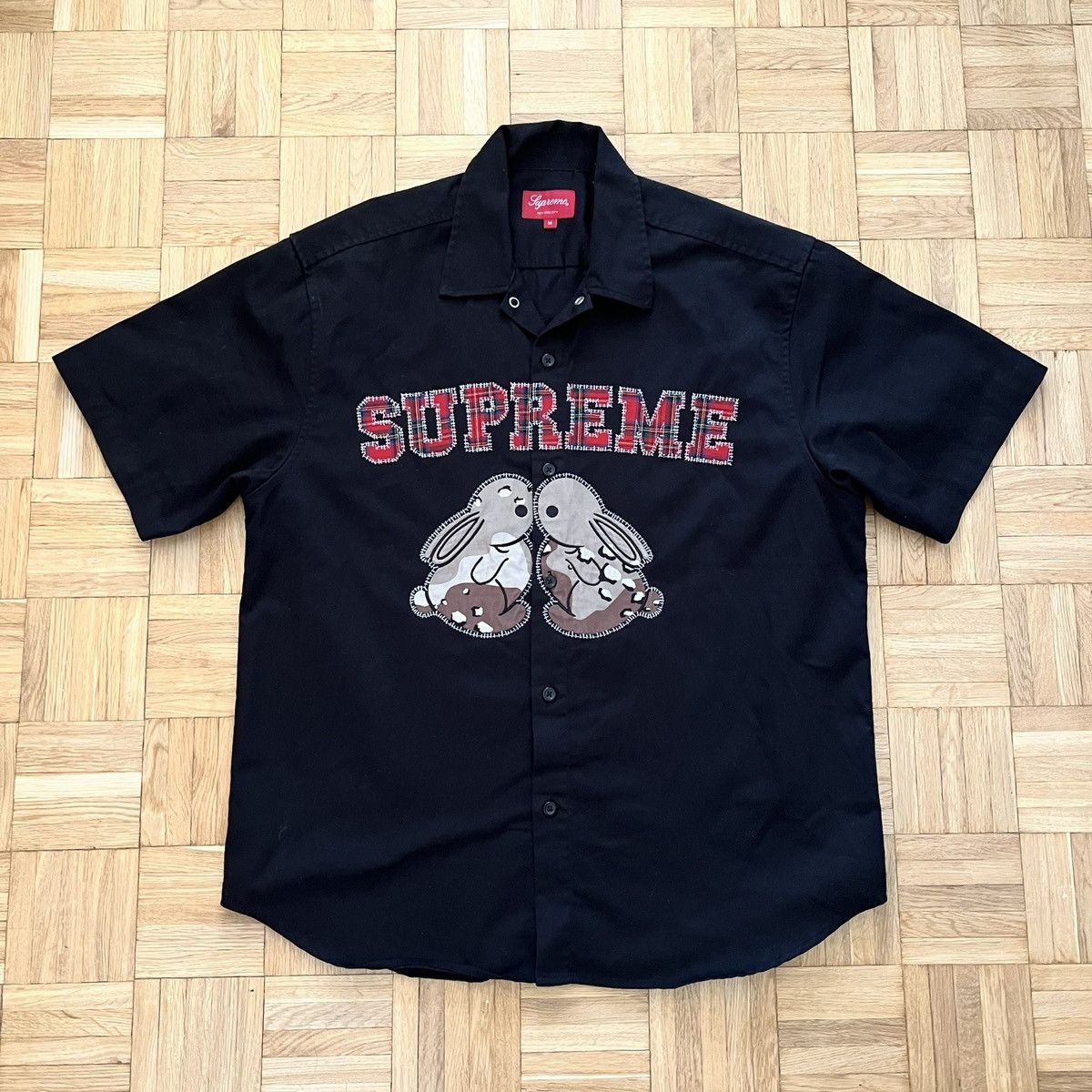 Supreme Bunnies S/S Work Shirt M - ワークシャツ