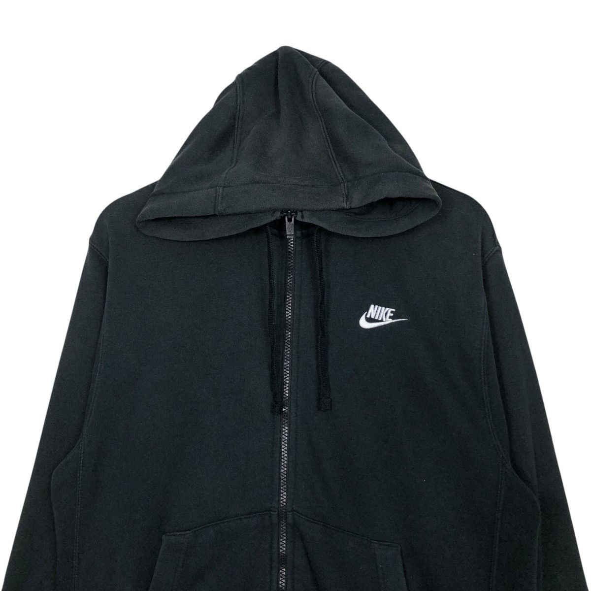 Nike 🔥RICH BLACK ZIPPER HOODIE NIKE SMALL PONY Size US M / EU 48-50 / 2 - 5 Thumbnail
