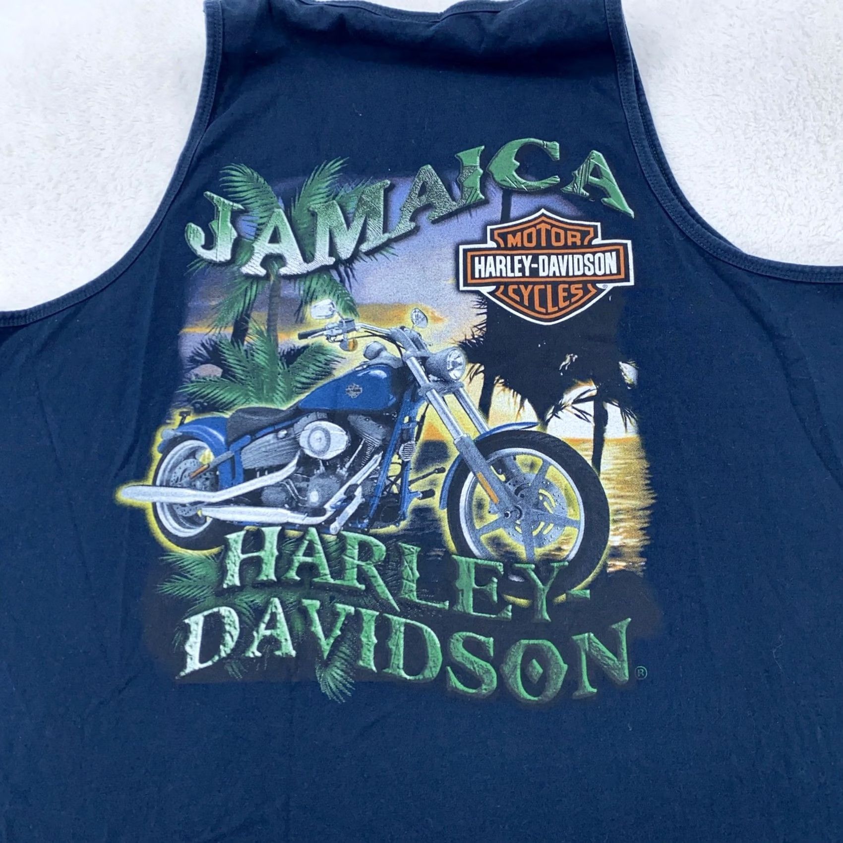 Harley Davidson Harley-Davidson Shirt Mens Large Jamaica Motorcycle Sleeveless Tank Top Biker Size US L / EU 52-54 / 3 - 2 Thumbnail