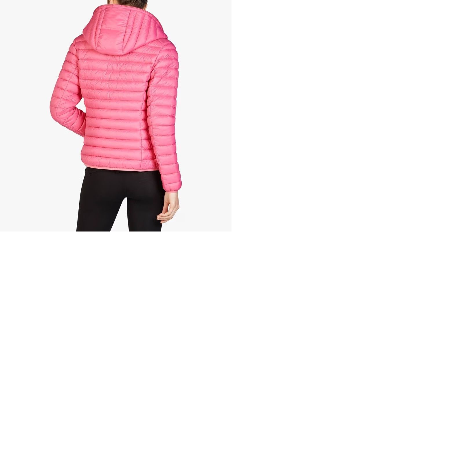Save The Duck Save The Duck Daisy Hooded Puffer Ultra Light Jacket Rosa Pink Women's XL Hoodie Jacket Pink Size XL / US 12-14 / IT 48-50 - 10 Thumbnail