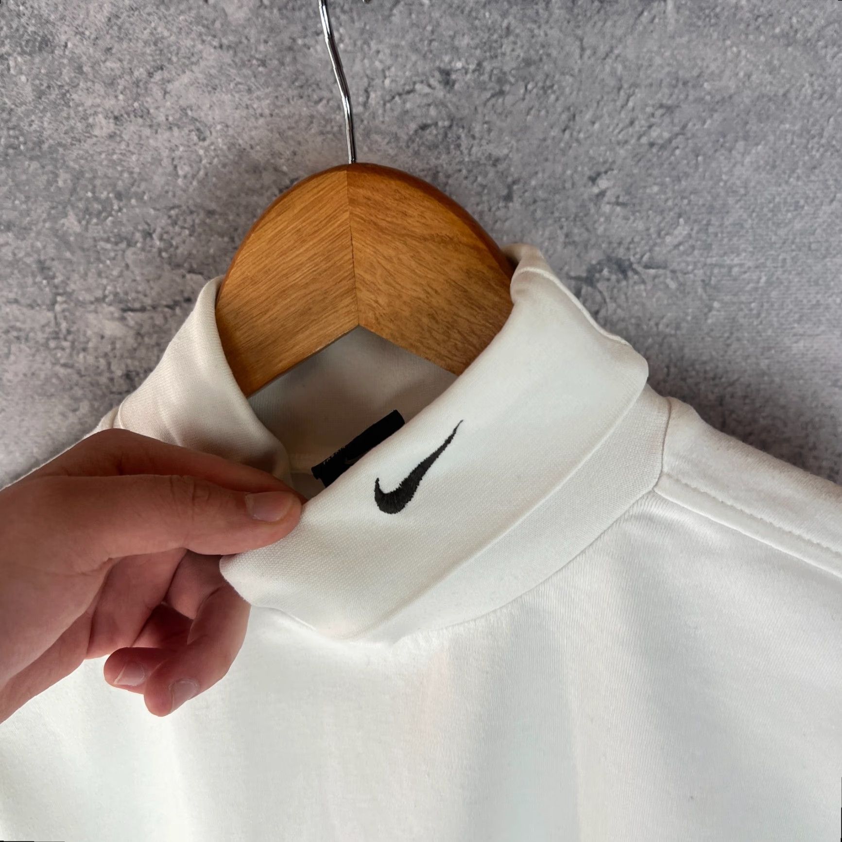 Nike Nike Men’s White VTG Pullover Turtleneck Sweatshirt Logo Swoosh M Bar? Size US M / EU 48-50 / 2 - 4 Thumbnail