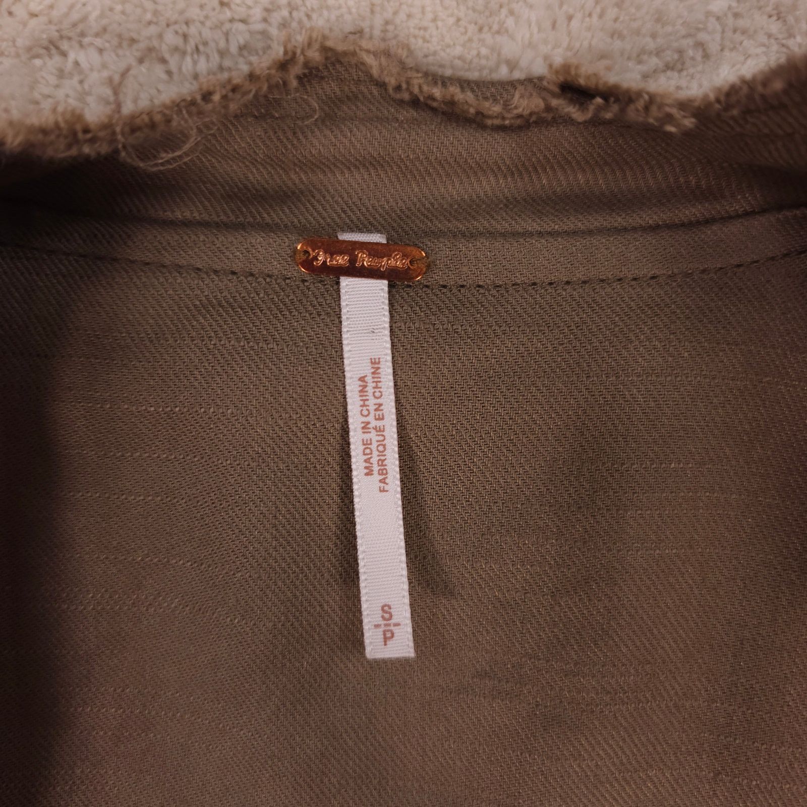 Free People Free People Raw Femme Linen Jacket Olive Sz Small Size S / US 4 / IT 40 - 6 Thumbnail