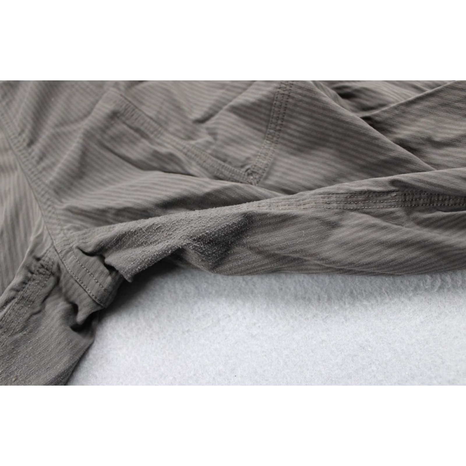 Lululemon Lululemon Pants Womens Medium Gray Striped Cropped Lightweight Drawstring Yoga Size 32" / US 10 / IT 46 - 3 Thumbnail