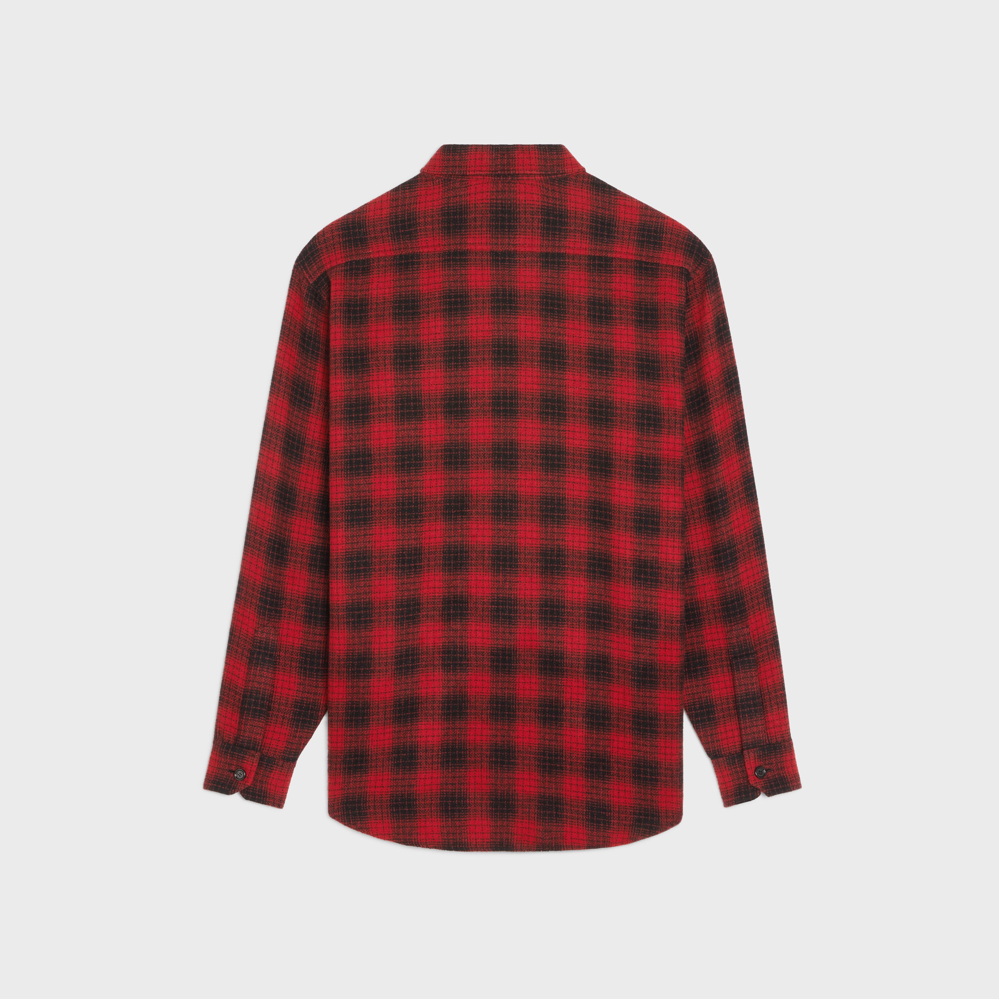 Celine o1bcso1str0824 Loose Shirt in Red/Black Size US XS / EU 42 / 0 - 2 Thumbnail