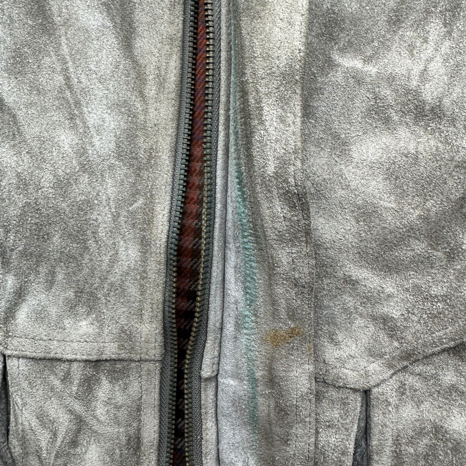 Other VTG Bermans Suede Leather Bomber Jacket Men Large Gray Lined Size US L / EU 52-54 / 3 - 13 Thumbnail
