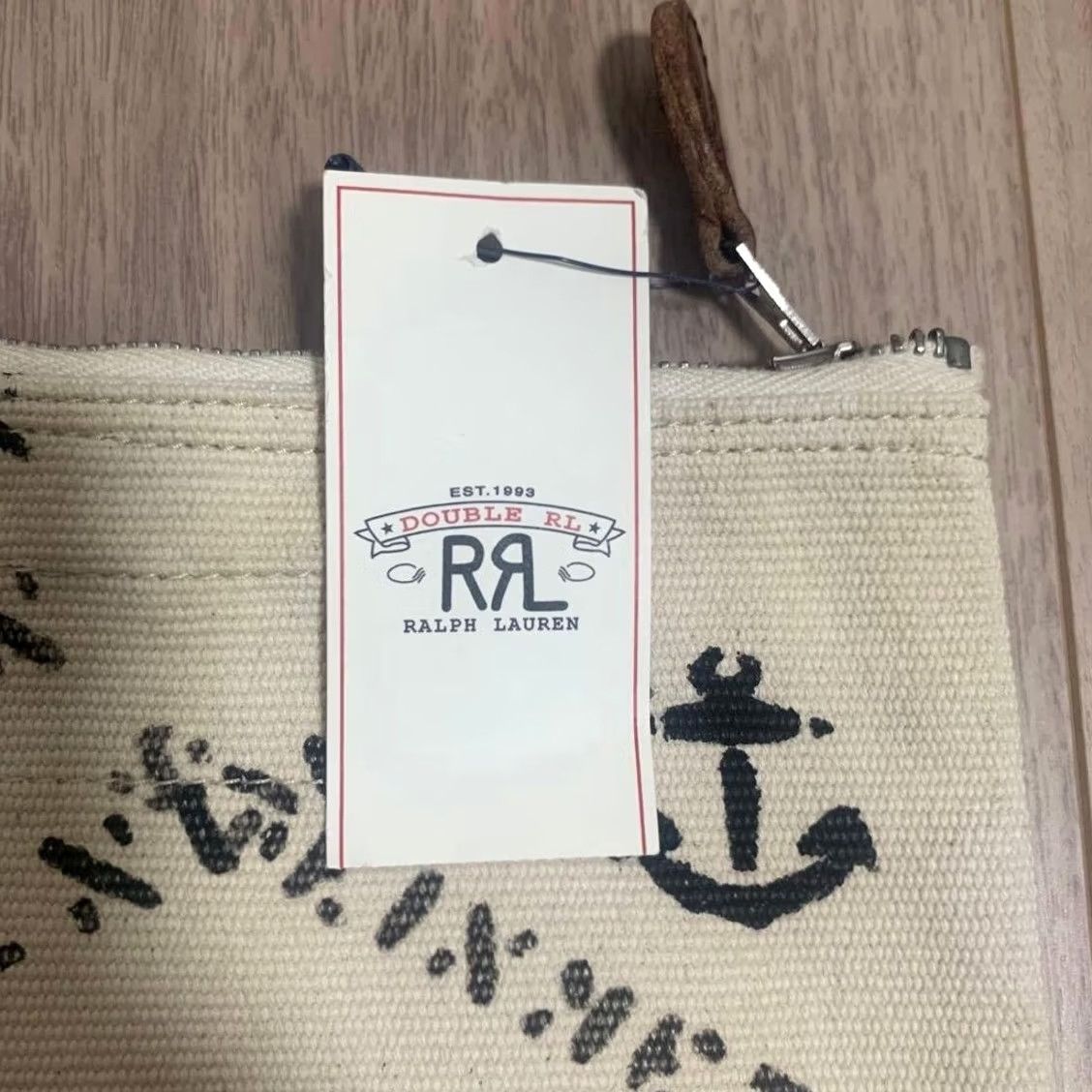 Ralph Lauren RRL Ralph Lauren Pouch Zip Canvas Unisex New with Tag 12×22cm Ivory Bag - 12×22cm Casual Size ONE SIZE - 3 Thumbnail