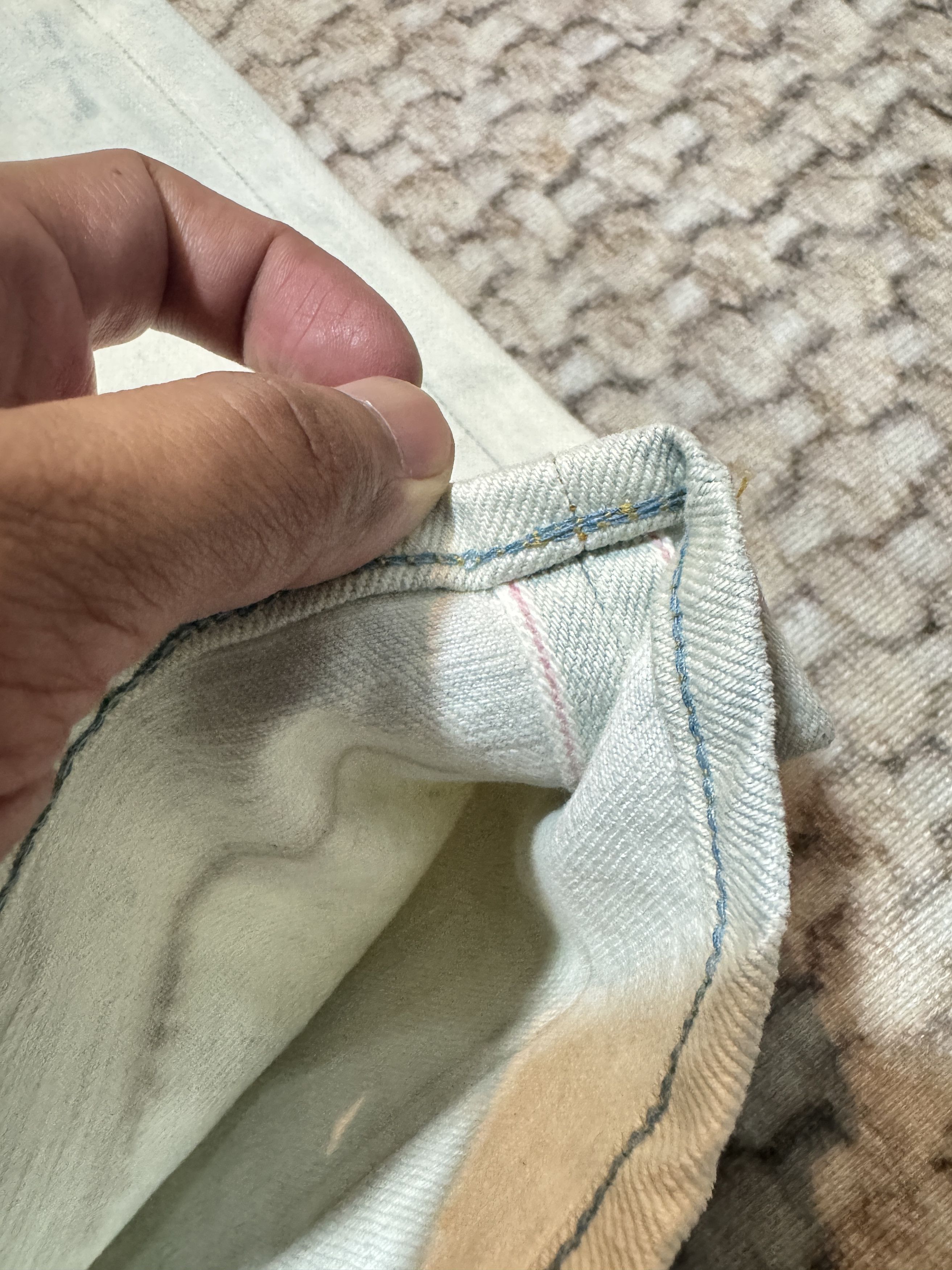 Japan Blue Jeans Japan Blue Jeans Circle Selvadge Ankle Cut Acid Wash Jeans Size US 26 / EU 42 - 8 Thumbnail