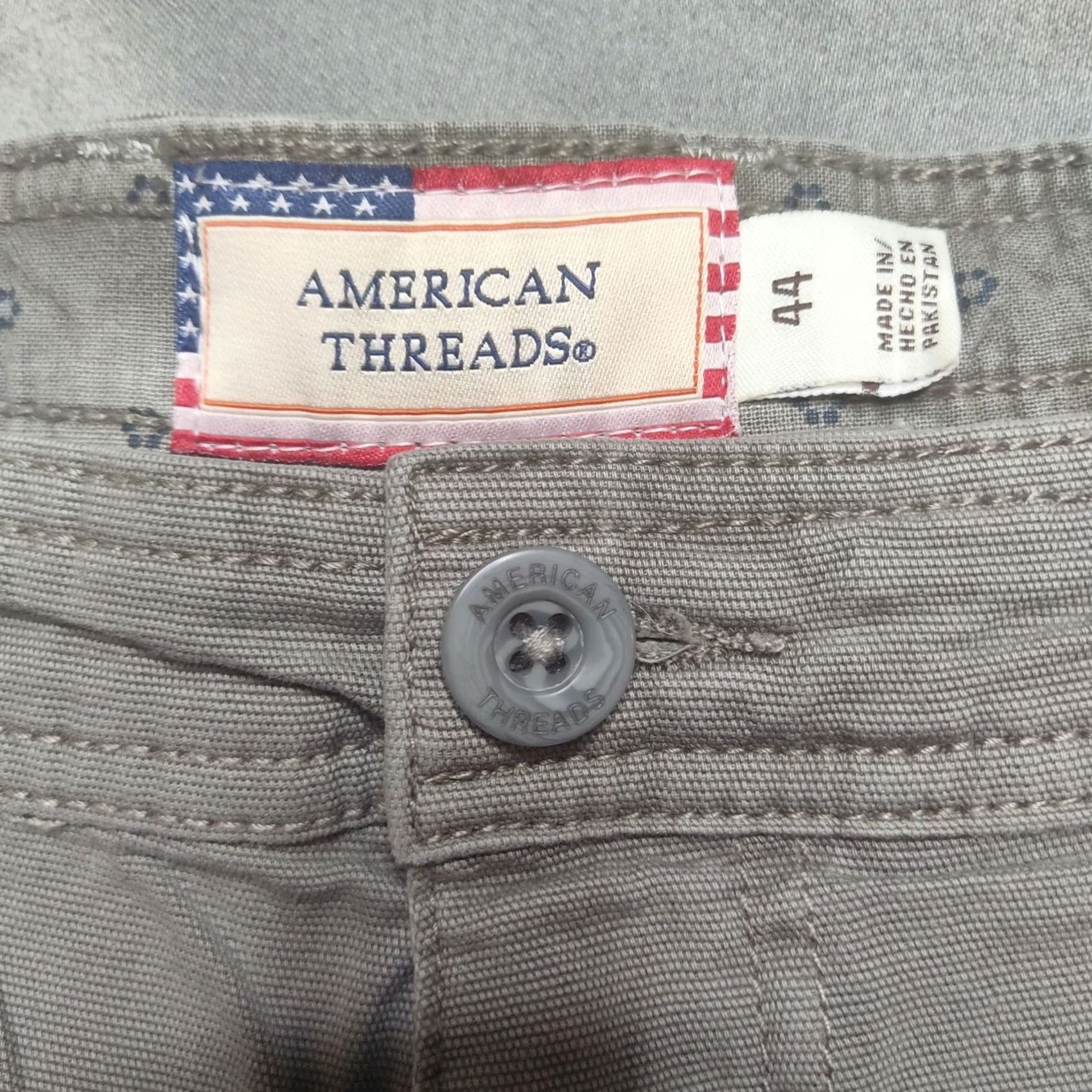 Vintage American Threads Men 44 Gray Garment Dye Cotton Stretch 9" Shorts NEW Size US 44 / EU 60 - 6 Thumbnail