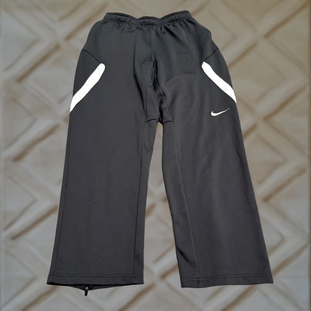 Nike Nike Dri-Fit Squad 14 Sideline Training Track Pants Mens Medium Black Ankle Zip Size US 31 - 1 Thumbnail