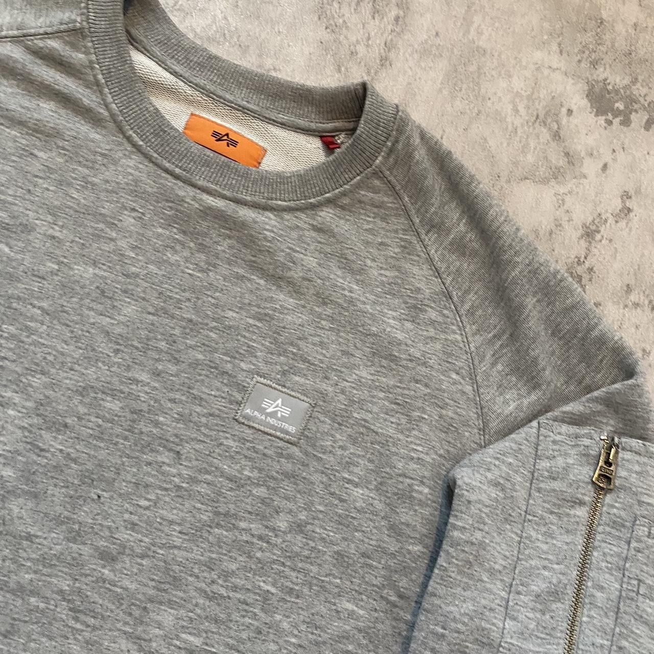 Alpha Industries Grey Alpha Industries crewneck sweatshirt with Size US S / EU 44-46 / 1 - 2 Thumbnail