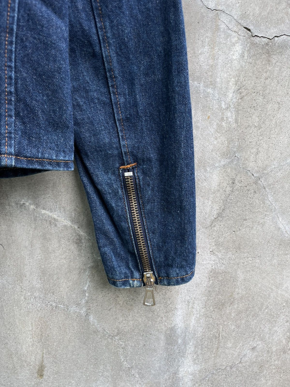 Maison Margiela Line 10 Denim Moto Jacket Size XS / US 0-2 / IT 36-38 - 6 Thumbnail